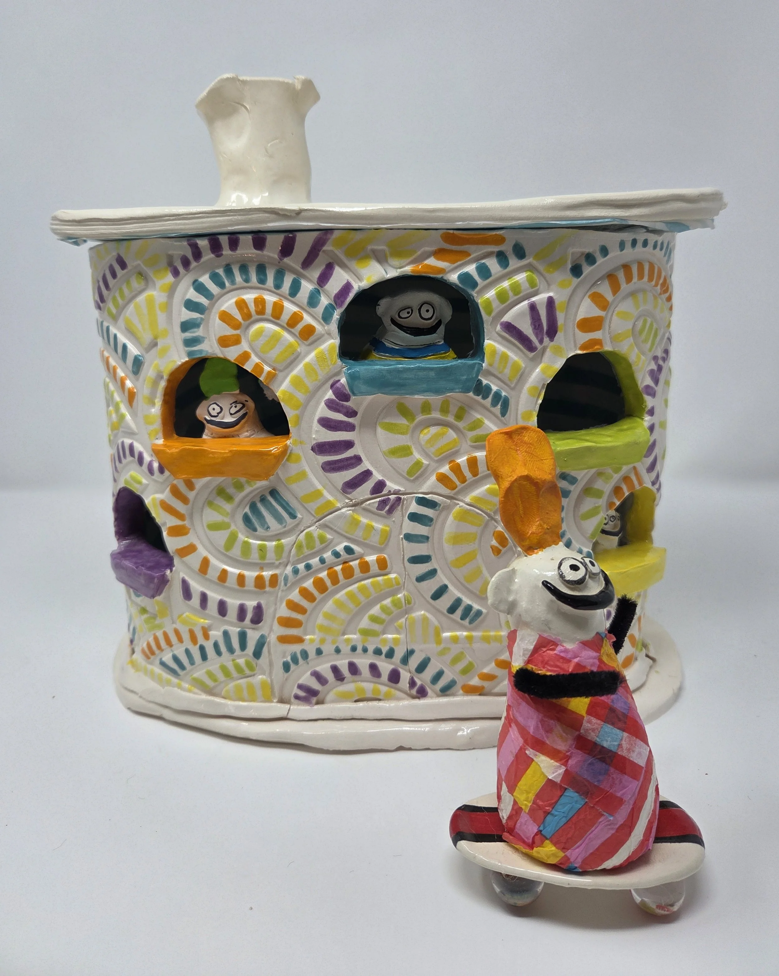 Fruit Striped House with Skater!