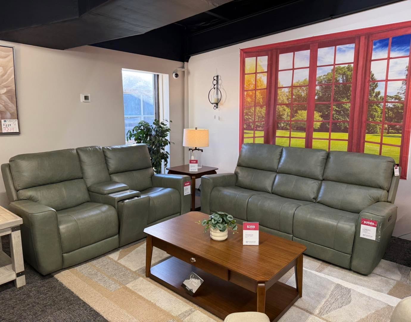 NEW ARRIVAL!!! If you&rsquo;re looking for a topnotch Italian leather power sofa and loveseat set, come by and check out our new arrival from Leather Italia. Each piece has a luxurious feel that will transform your home into a haven of style and comf