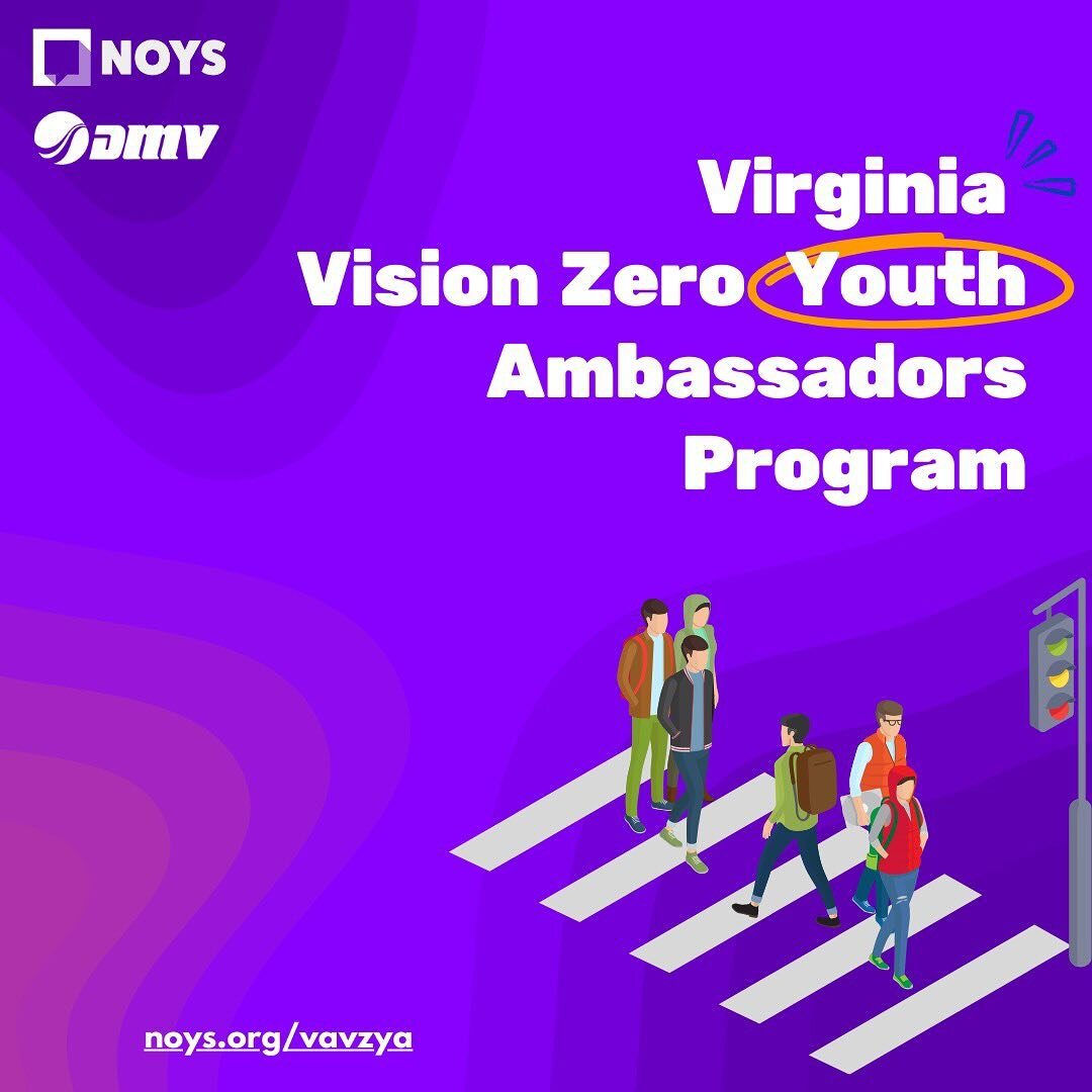 🥳 The wait is over! If you want to create a more safe transportation system for youth + you reside in the below Virginia counties, apply for the Vision Zero Youth Ambassadors Program! #MakeNOYS

🚶🏾&zwj;♂️Arlington County 
🚶🏽&zwj;♂️Fairfax County