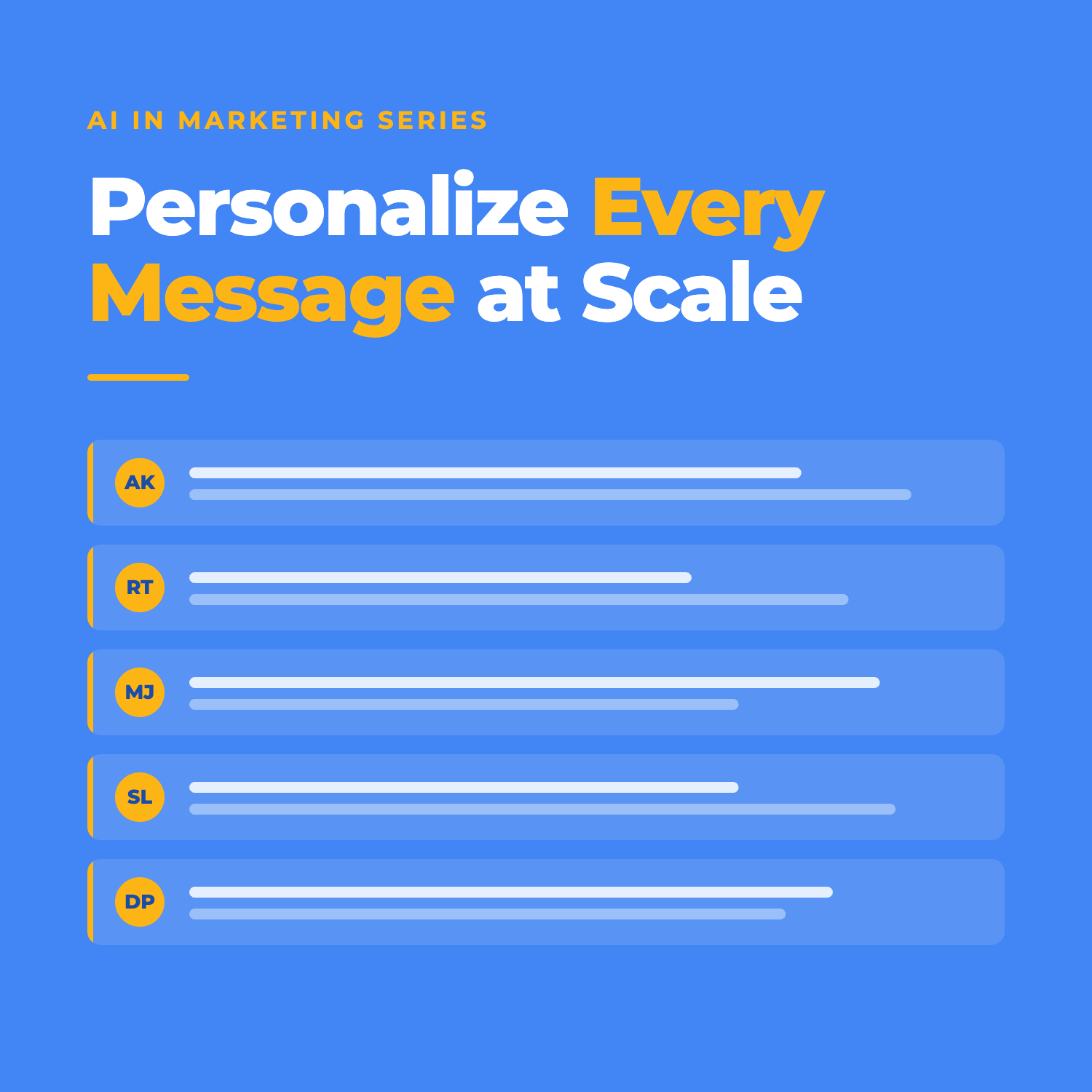 How to Personalize Outbound Messaging at Scale