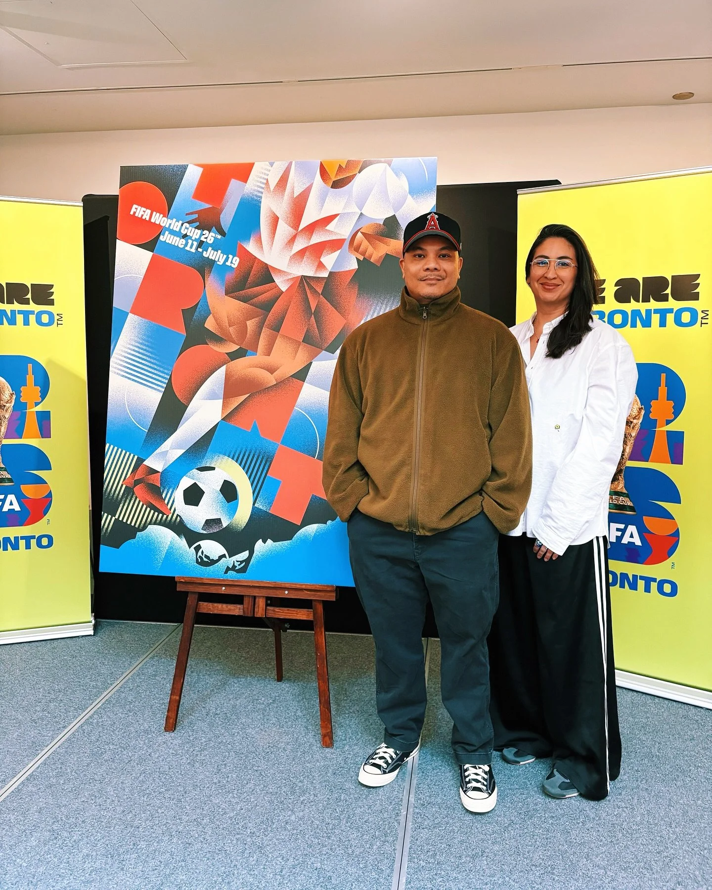 Truly an honour to play a small part in #fwc26toronto as a jury member for the official host city poster alongside the incredibly talented @lovexheight, @mitchellfchan, @yannnnnnwwwu, and the legend himself @dwaynedero.

Huge congrats to the brillian