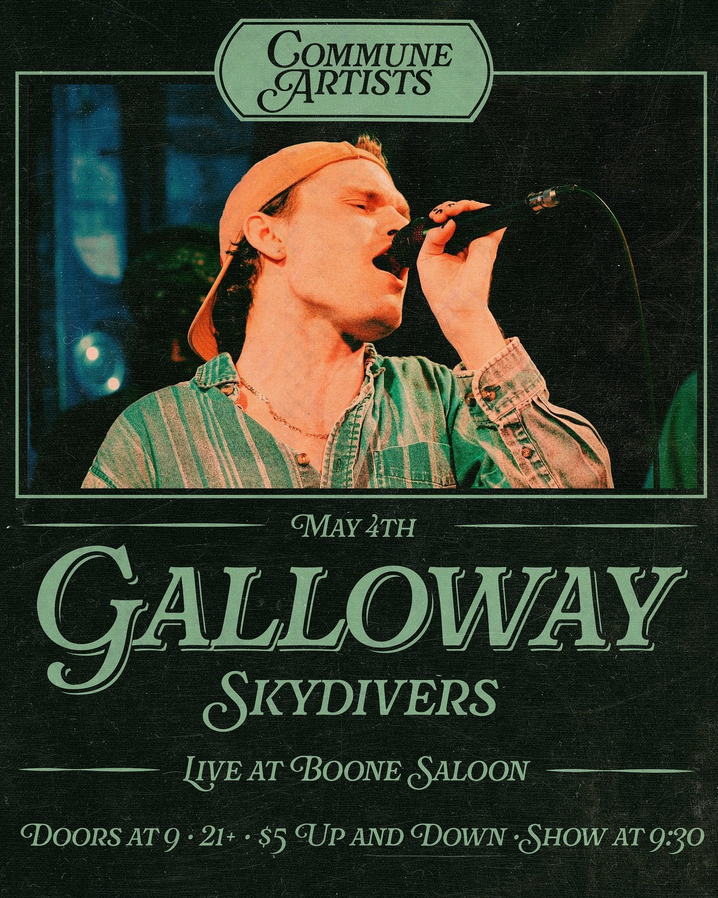 ‼️BOONE‼️
Come out this Saturday to @boonesaloon to see @galloway_nc and.@skydivers.band !