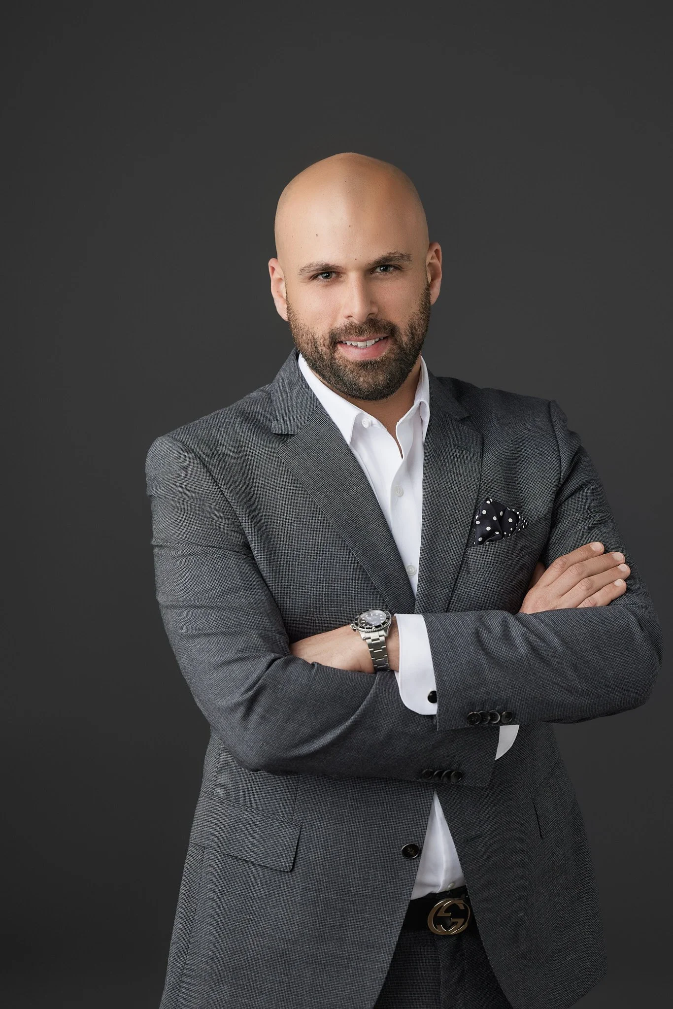 Irvine lawyer standing headshot