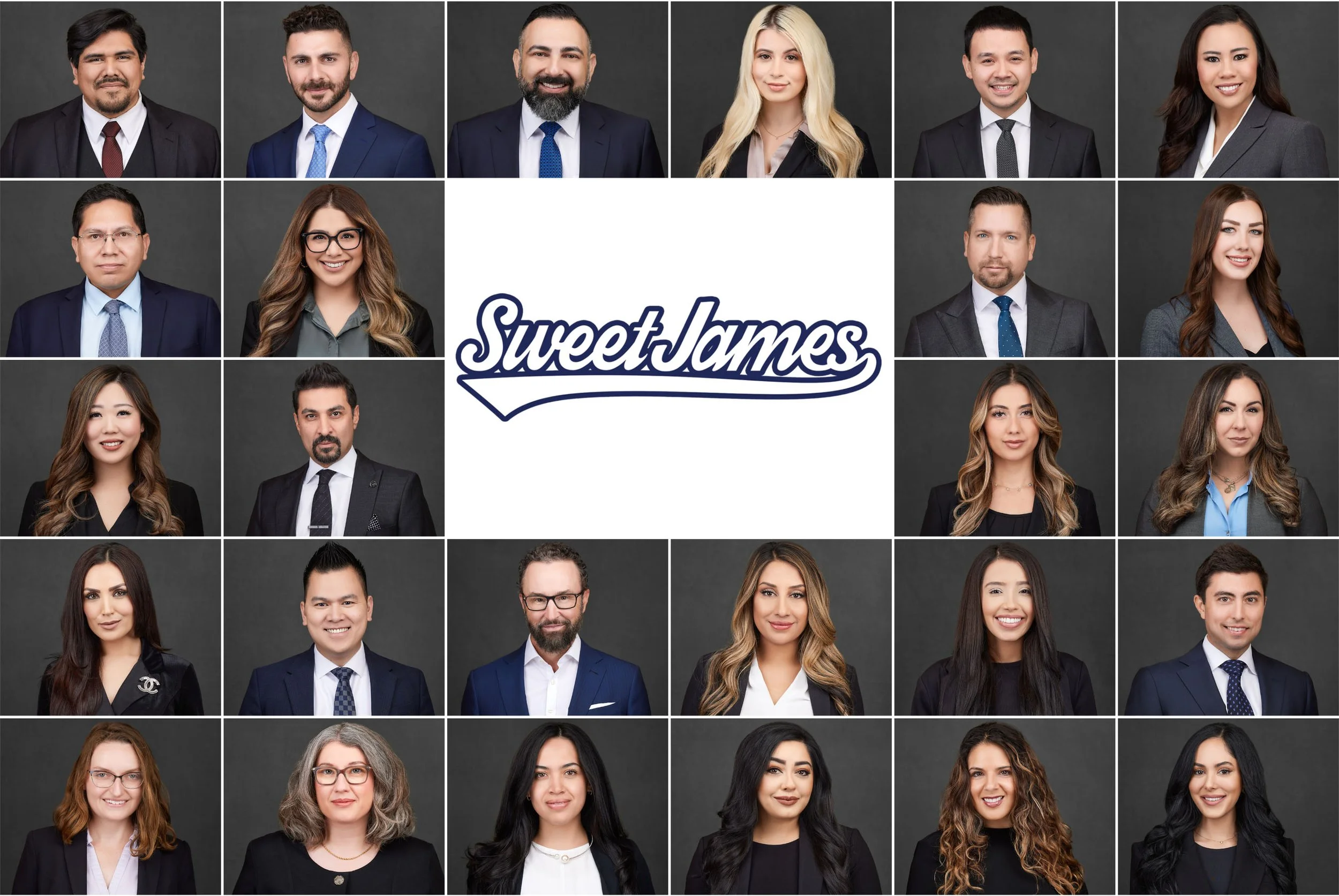 Lawyers and Attorney headshots from Sweet James
