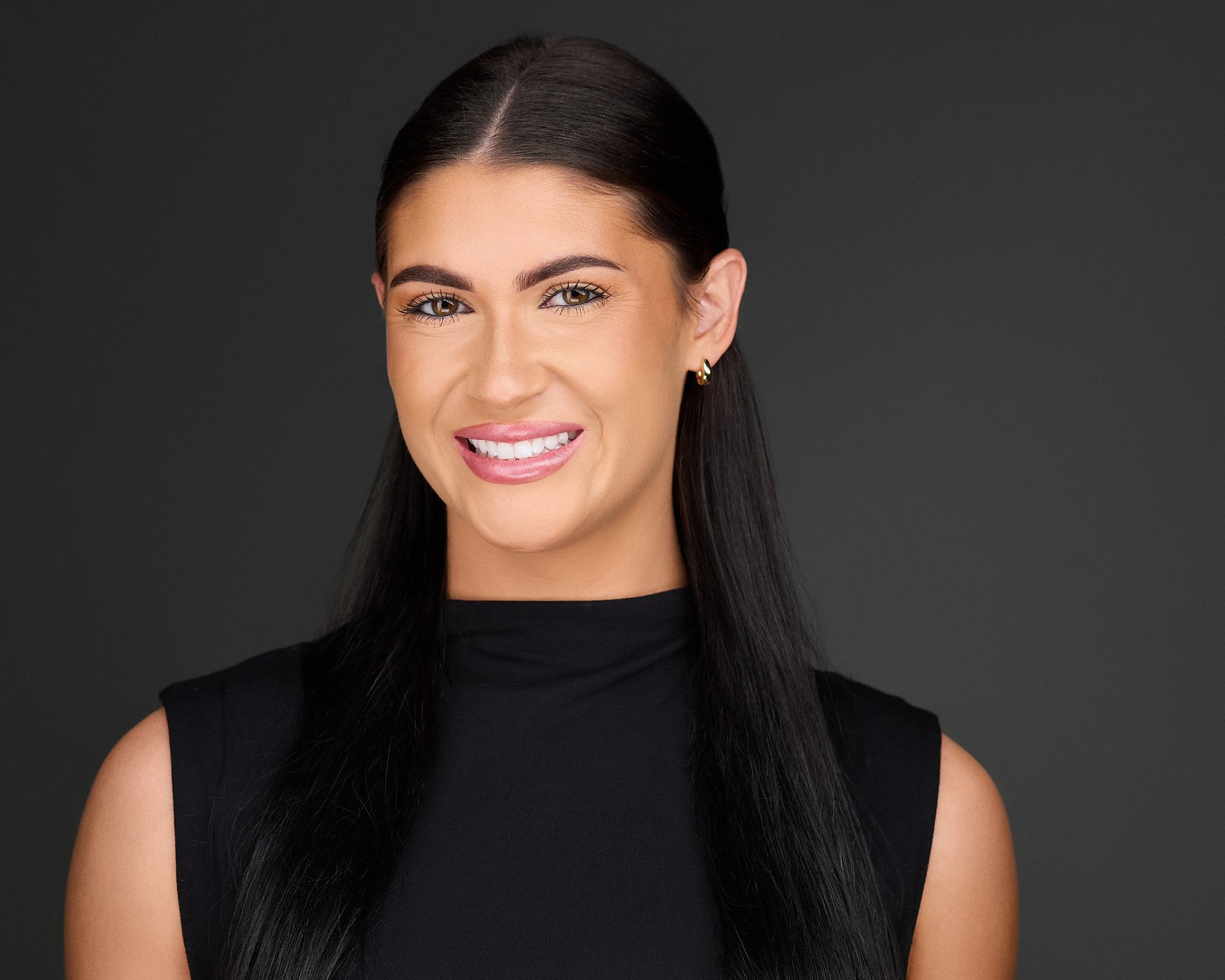 Professional Headshot in Irvine on dark backdrop