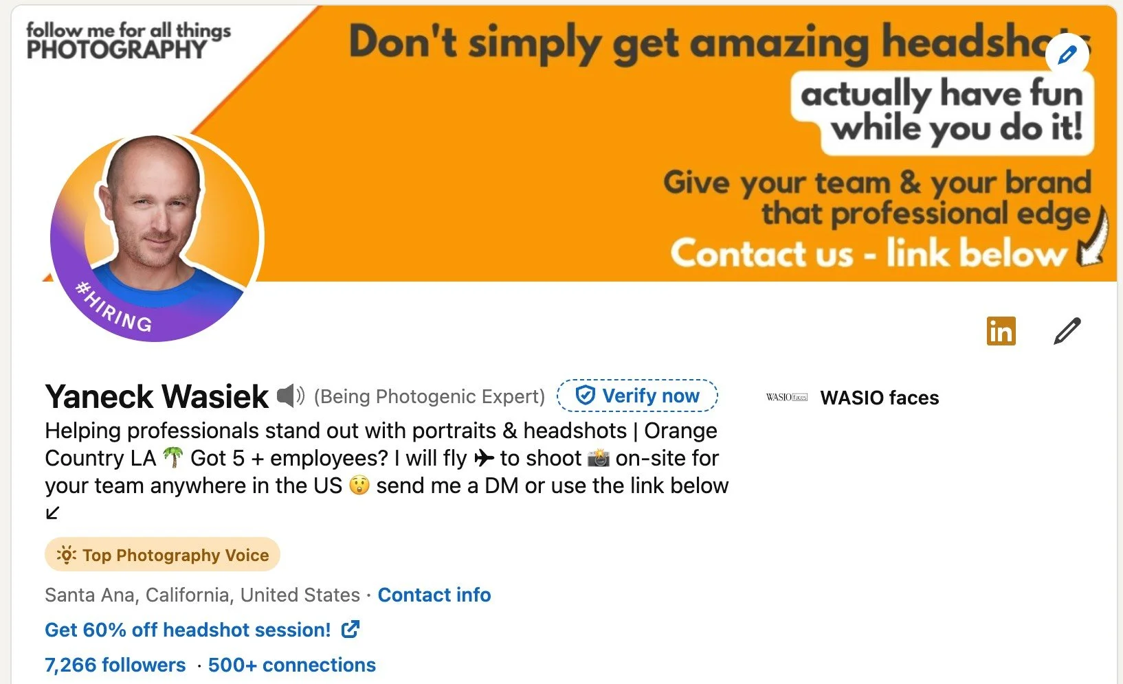 LinkedIn Profile Example