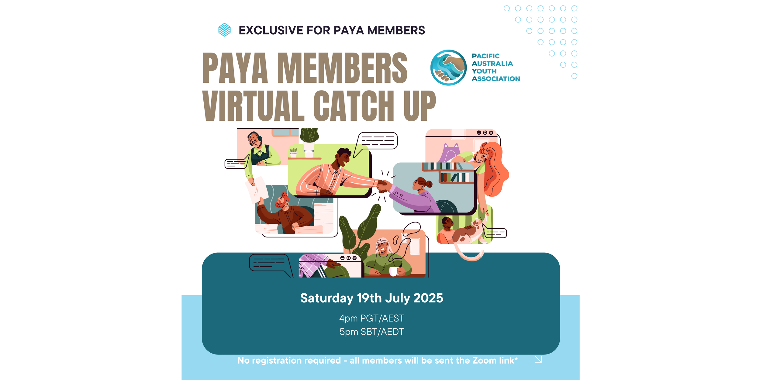 PAYA Members Virtual Catch-Up