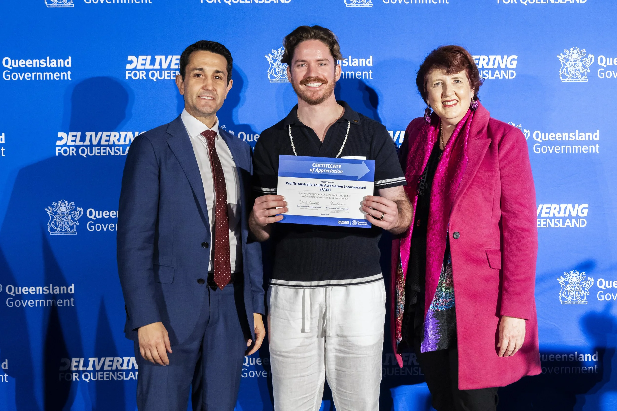 PAYA Recognised at Queensland’s Celebrating Multicultural Communities Reception