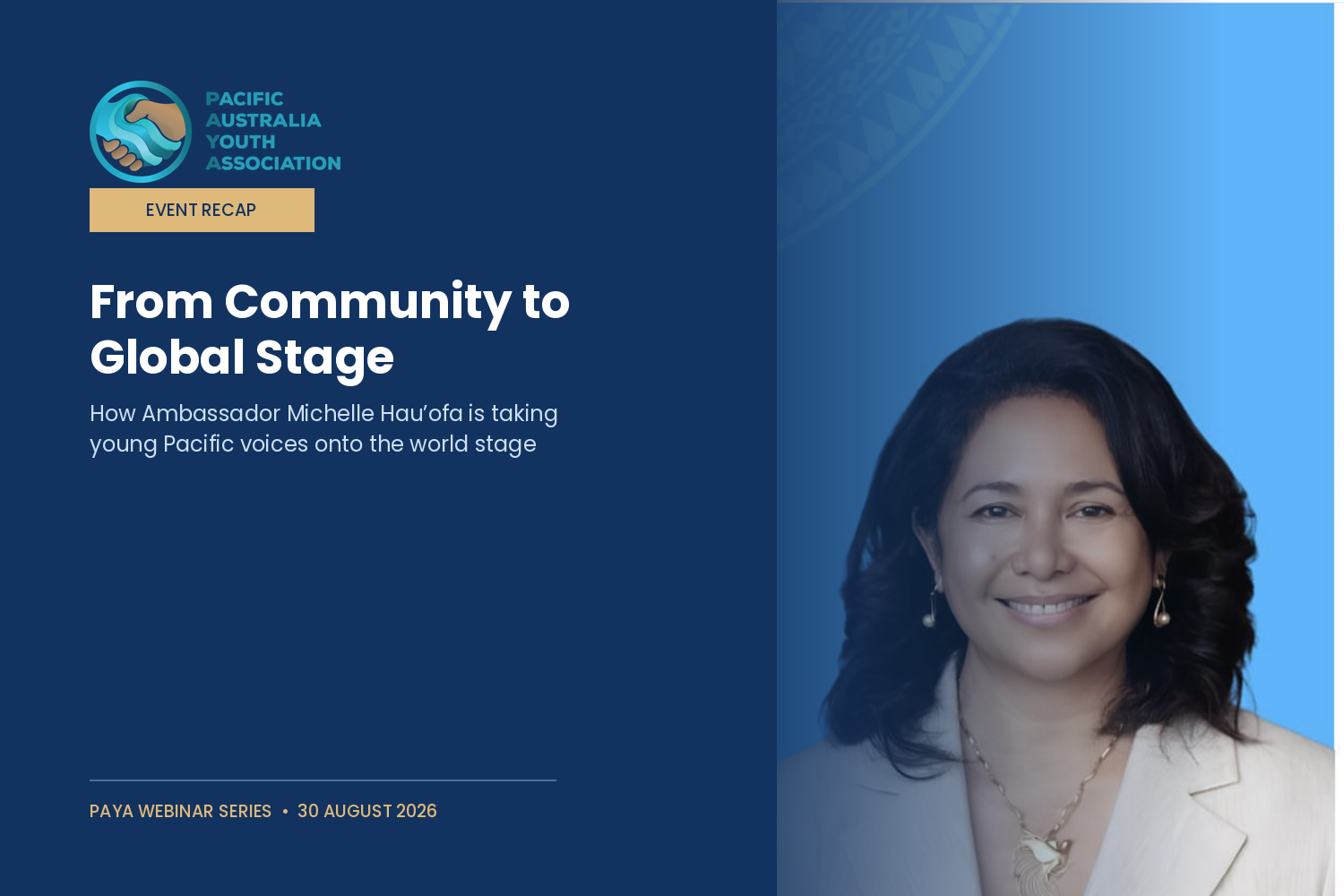 From Community to Global Stage: Young Pacific Leaders and the Power of Their Voice