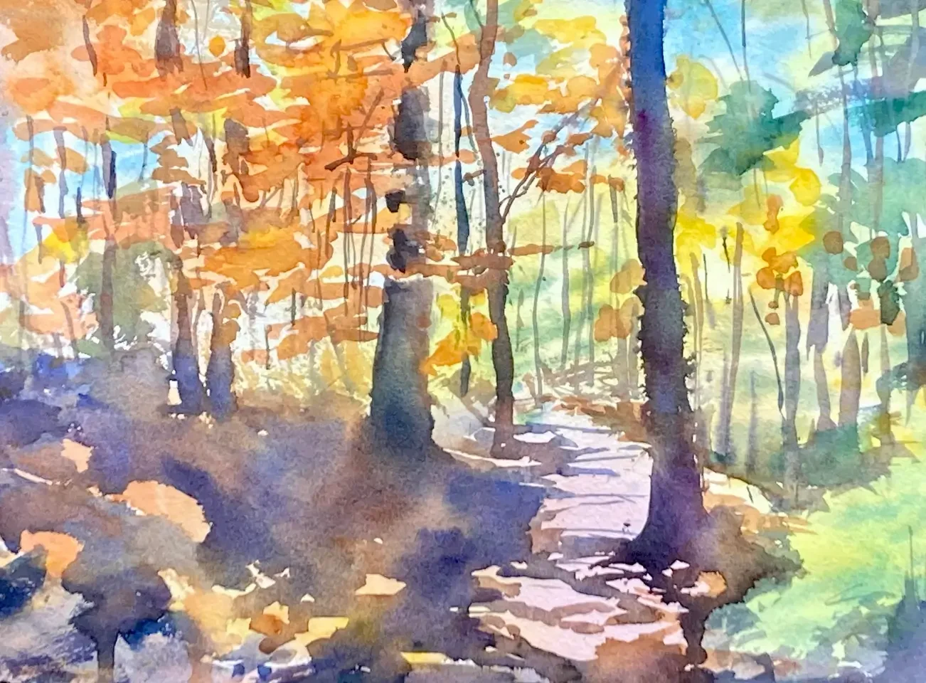 Woodland Walk   14x10   unframed   SOLD