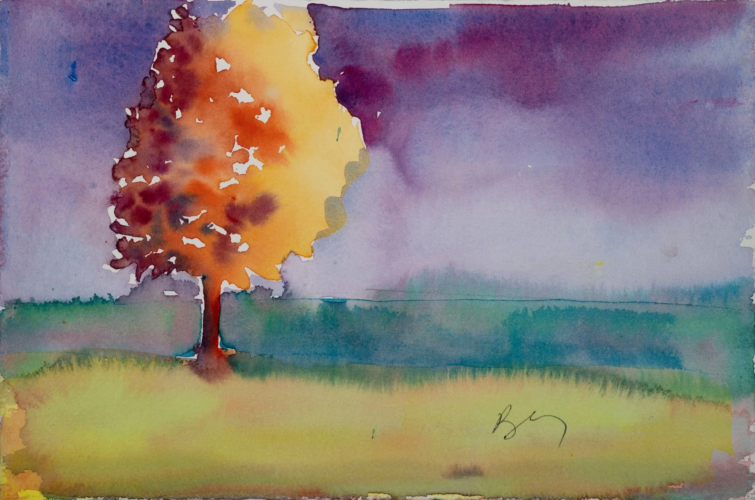 Mystic Tree   11 1/2 x 7 1/2   unframed  400  