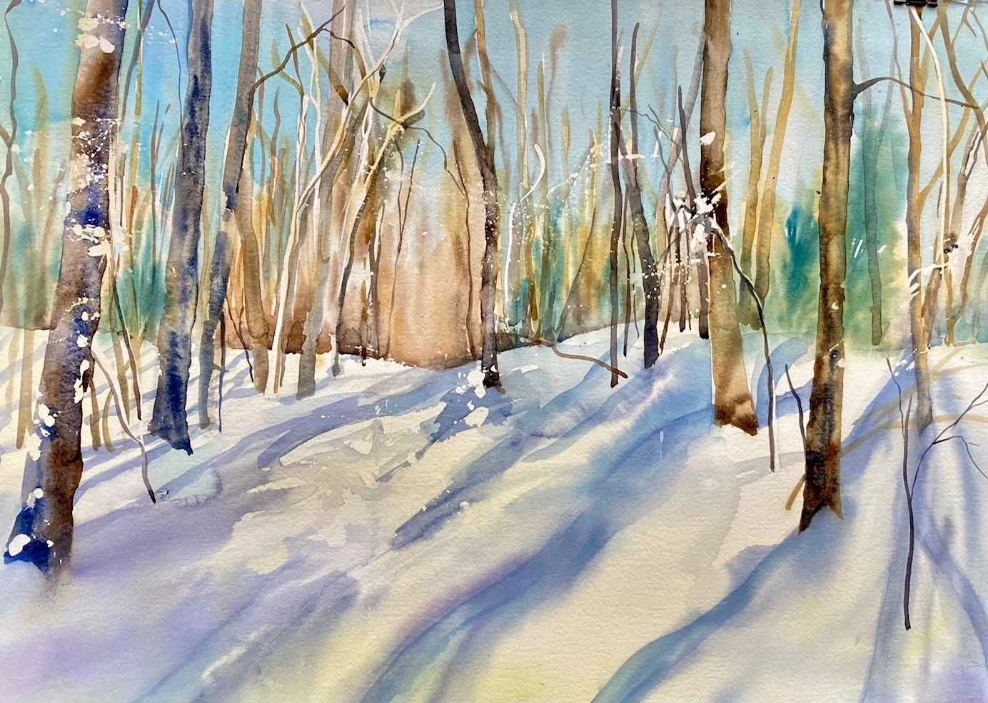 Long Shadows   22x30  unframed 700