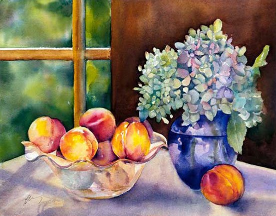 Peaches in the Window