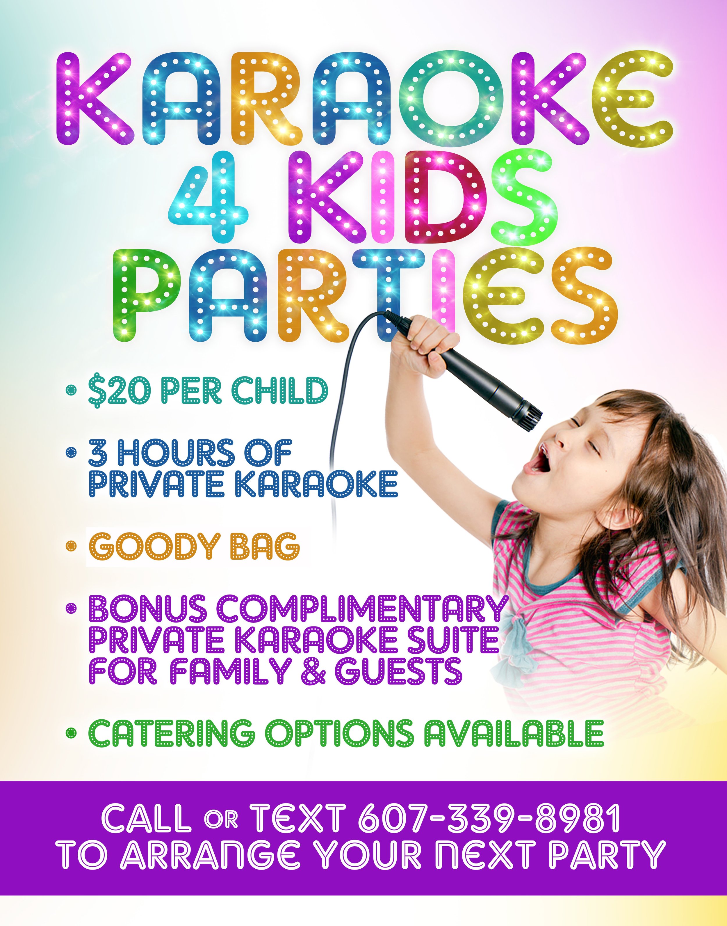 Karaoke party for kids