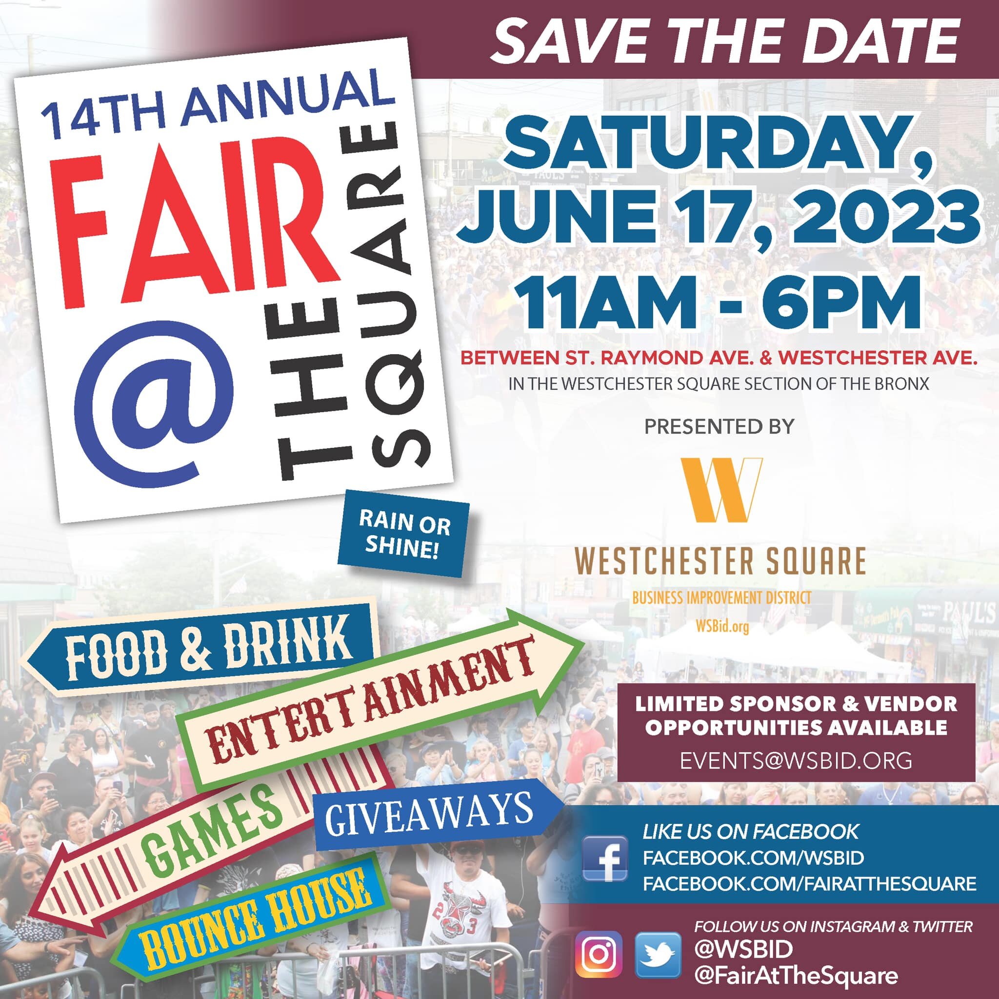 We&rsquo;re 1 month away from our annual @fairatthesquare !!! 🎉🎉

Be sure to mark your calendars for some family fun, food, and fantastic entertainment taking place on Saturday, June 17th here in the square!