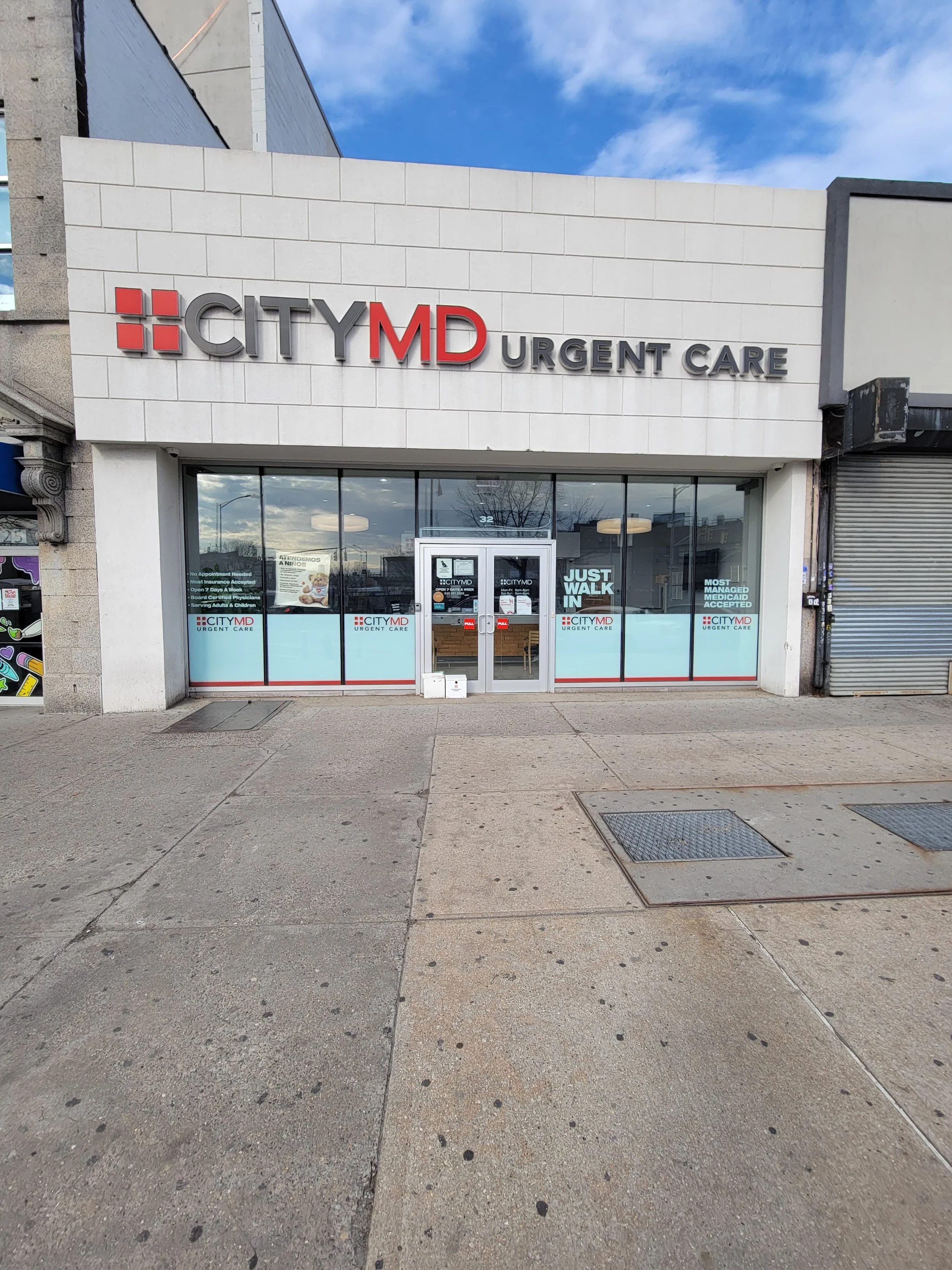 Image of City MD Urgent care front in the bronx New York