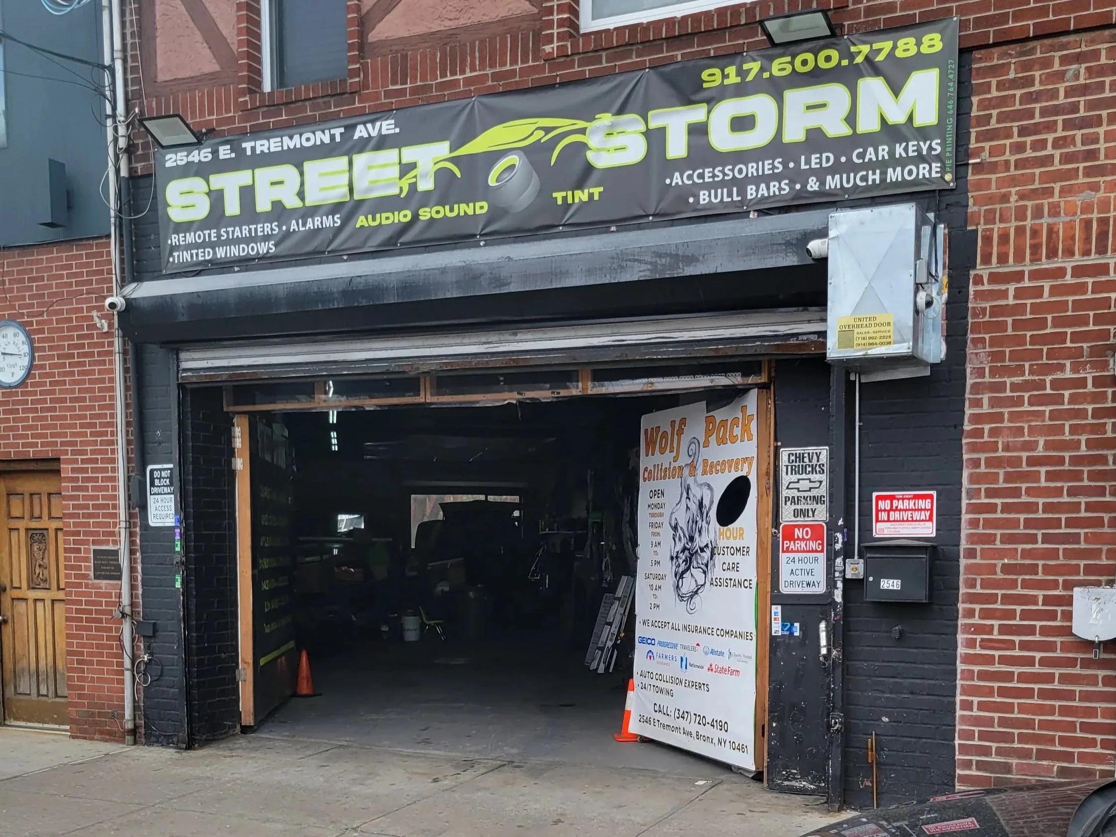 Image of Street Storm in the  Bronx New York