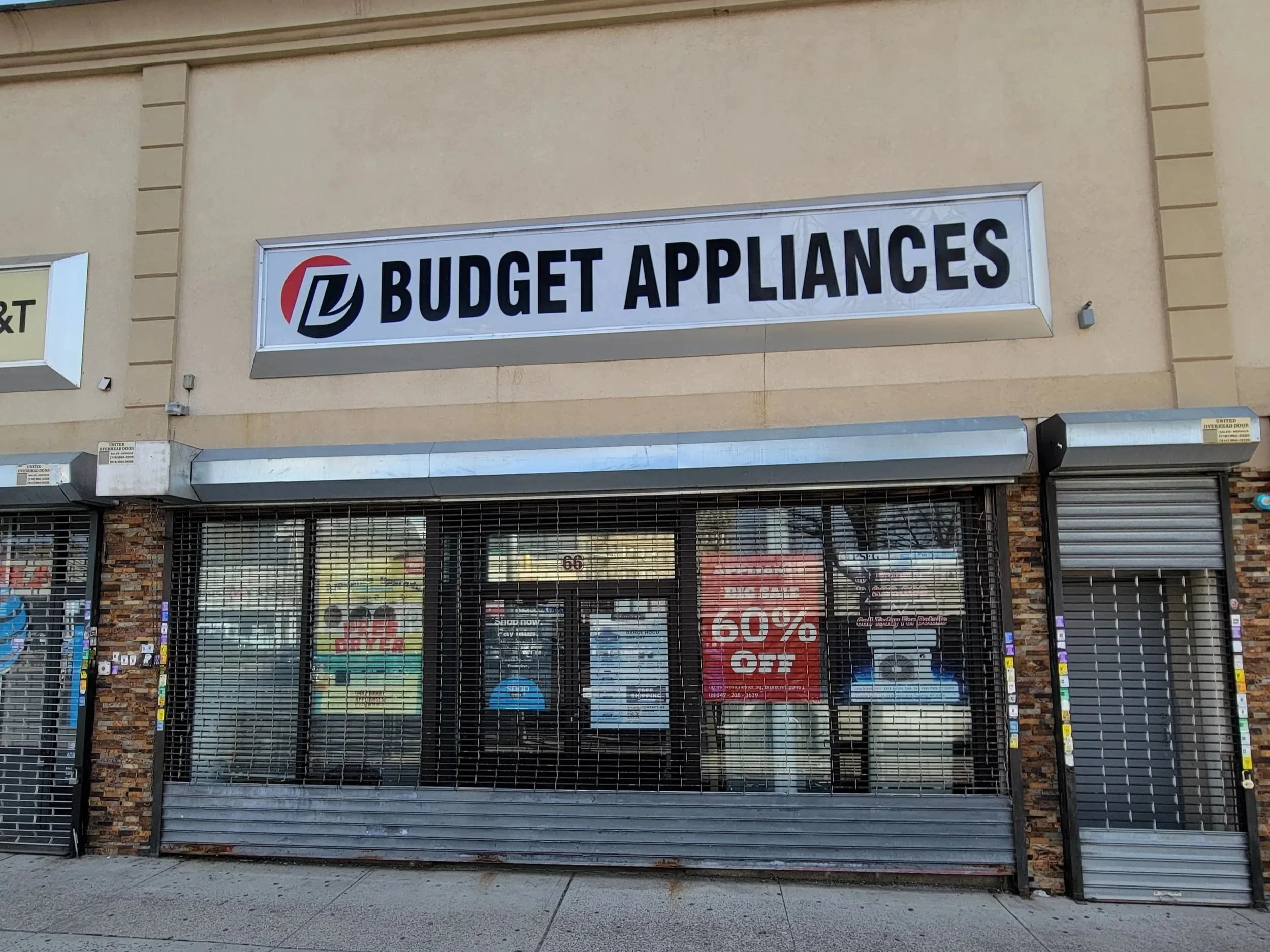 Image of Budget Appliances office front in the Bronx, New York