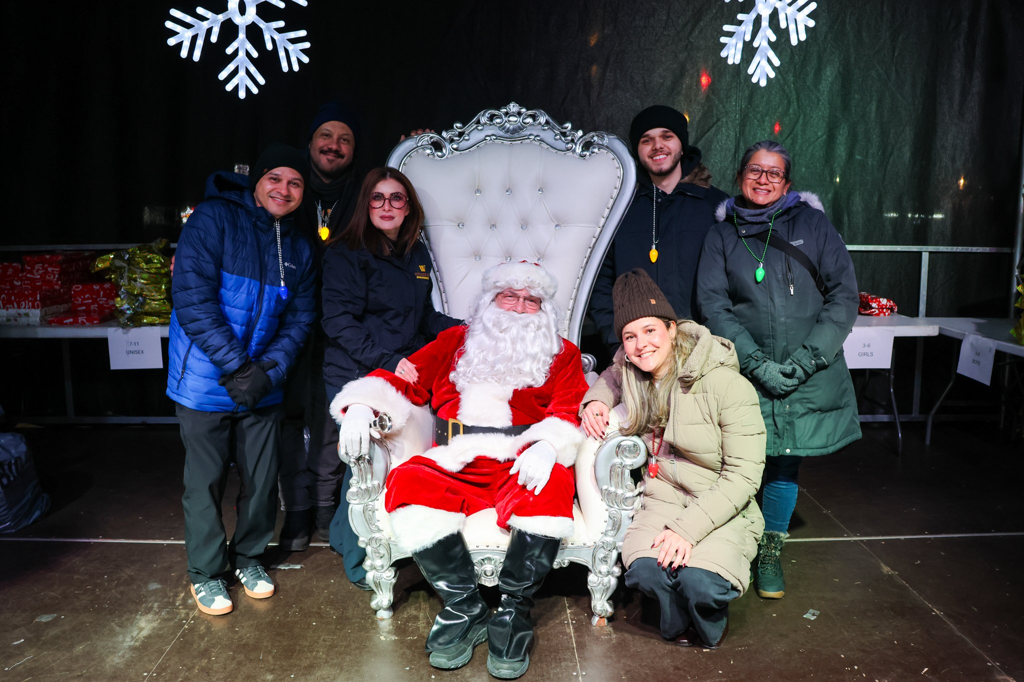 WSBID Staff with Santa
