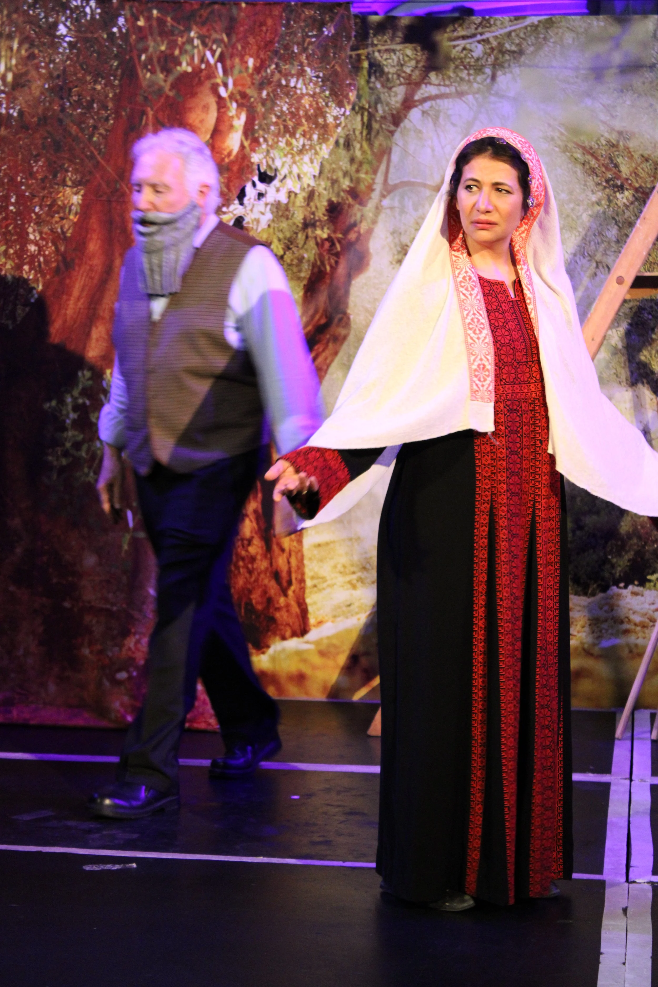Ibrahim (Mark Peters) and Fatima (Inji El Gammal)