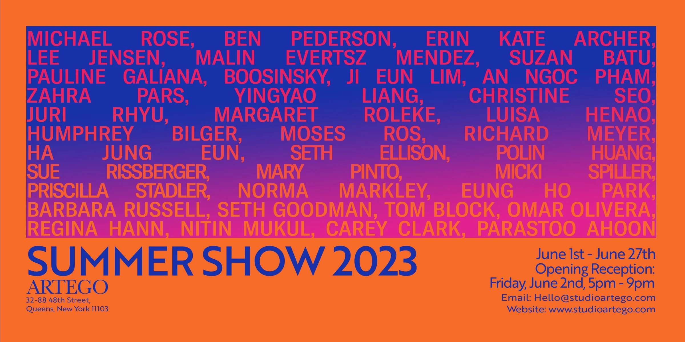 Studio Artego: Summer Show