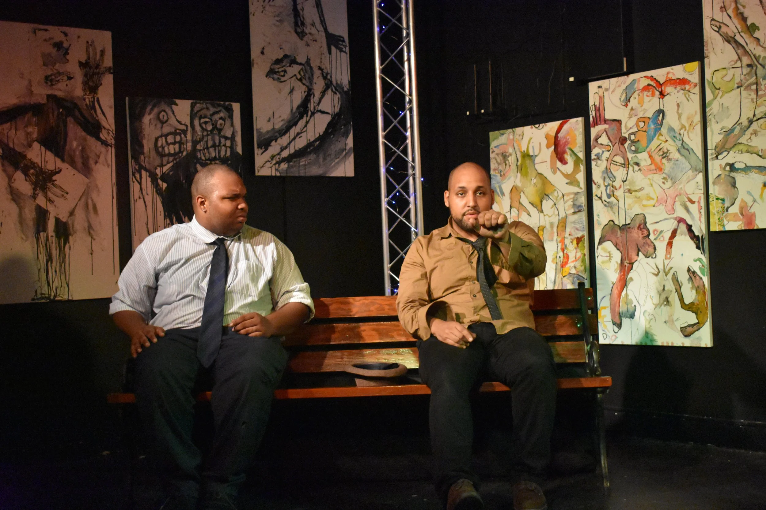 Crumb (James Nelson) and Duck (Shaquille Stewart)