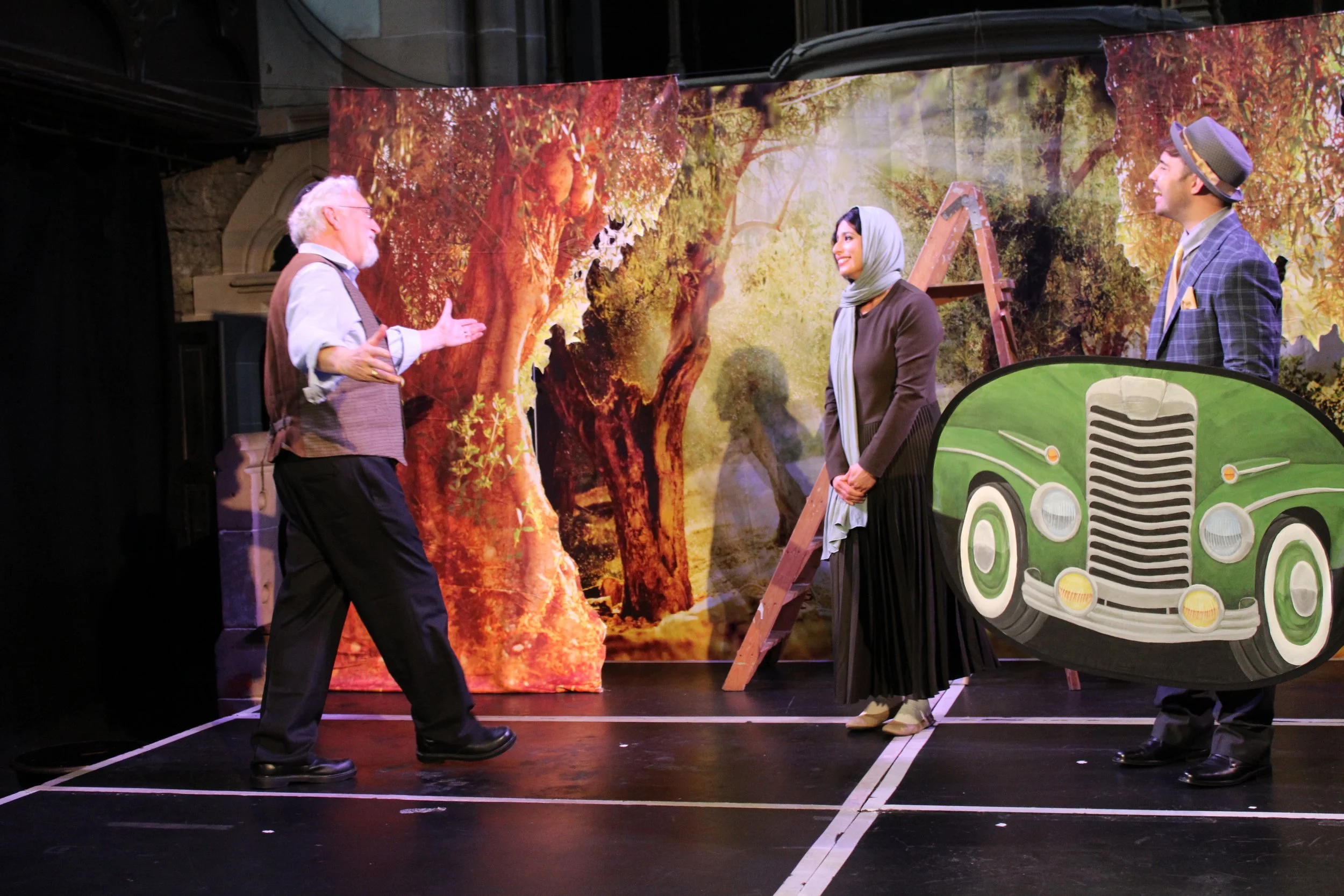 Melke (Mark Peters), Rashida (Maya Koshaba) and Moritz (Kai Ross)