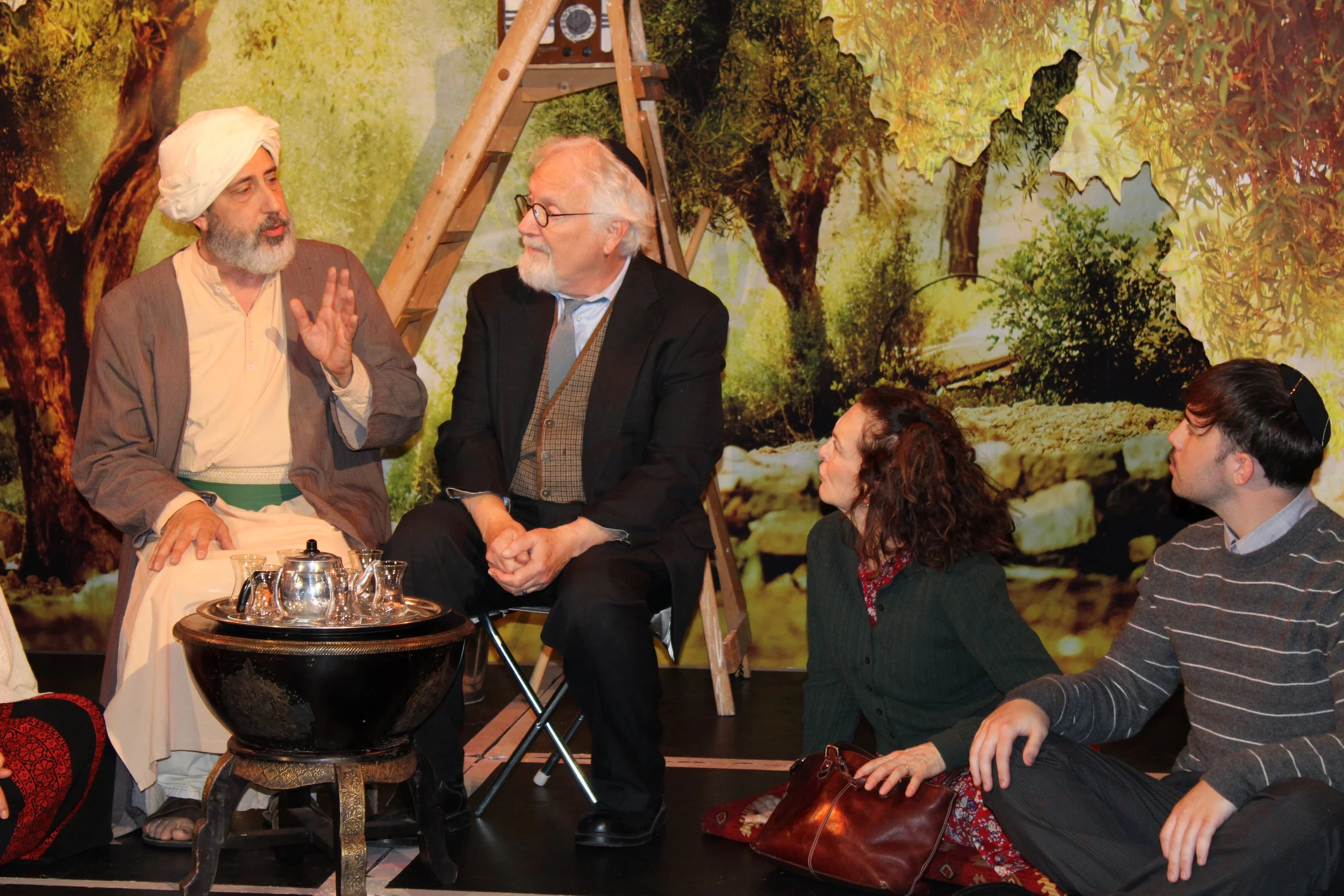 Amir (Mark Quiles), Melke (Mark Peters), Shoshana (Jennifer Tulchin) and Moritz (Kai Ross)