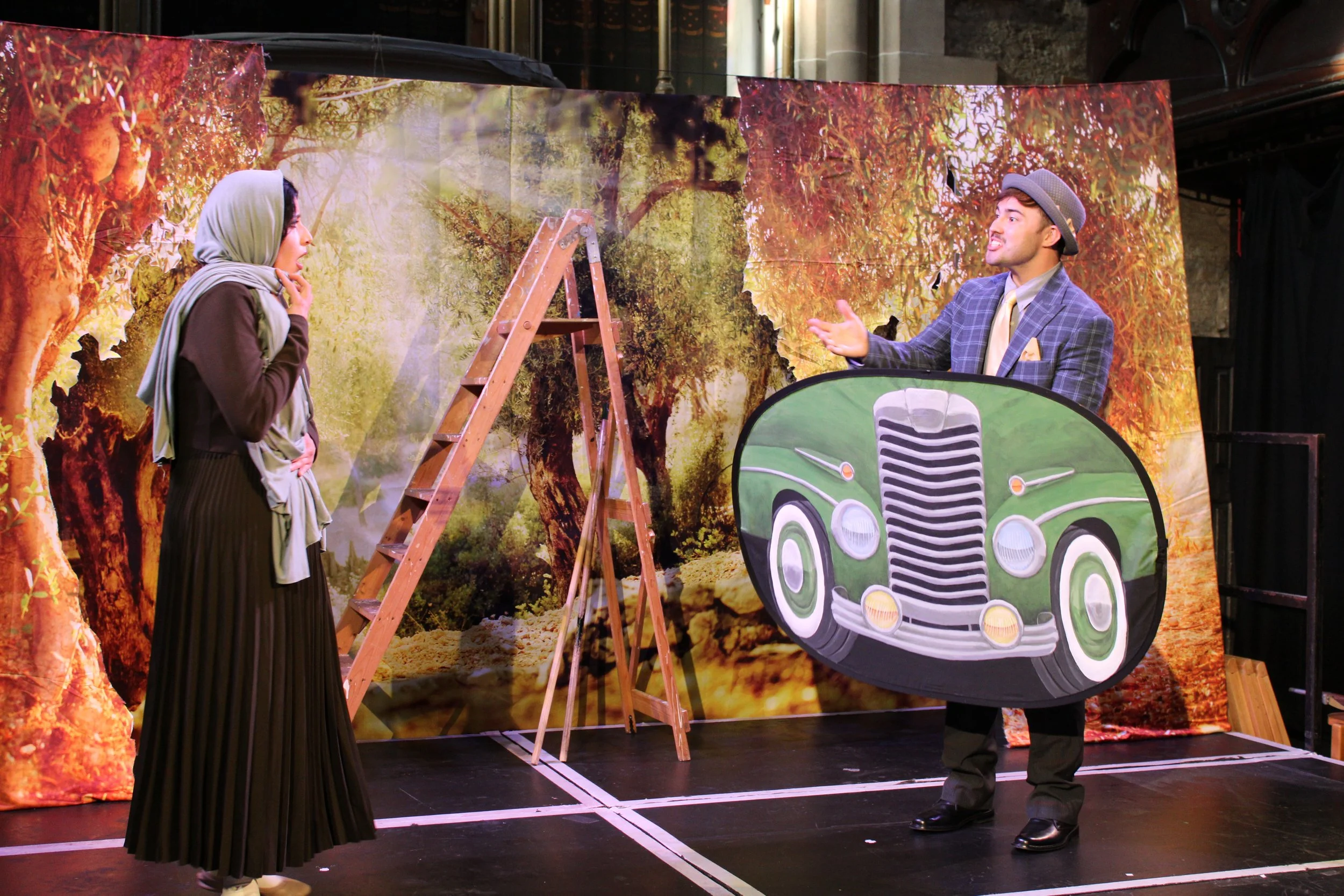 Rashida (Maya Koshaba) and Mahmud (Robert Cockburn)