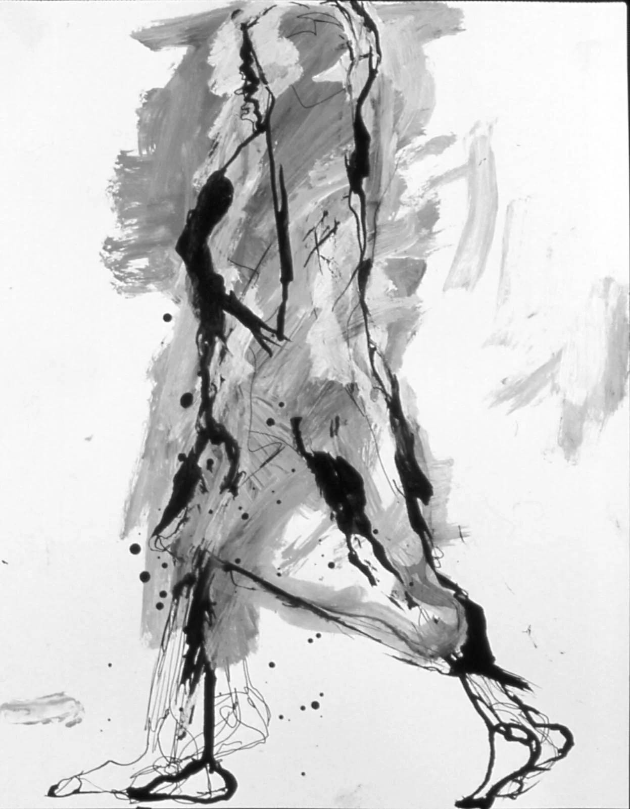 Refugee, acrylic and ink on paper, 17" x 14", 2002, SOLD