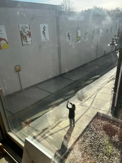 Photographing the installation, 2024