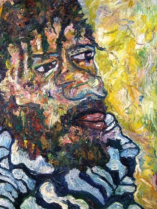 Yusak Pakage, oil on canvas, 40" x 30", 2009.