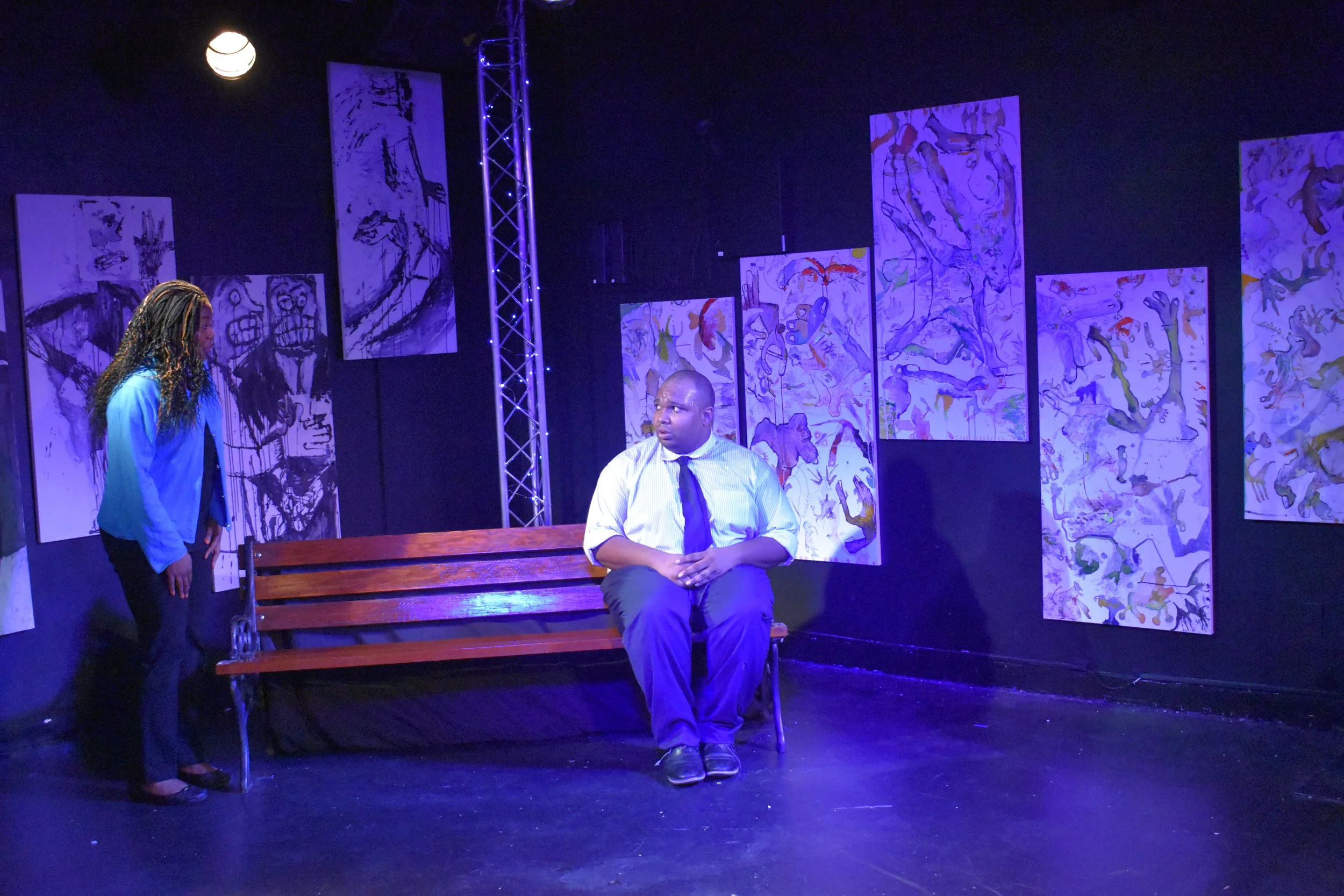 Jasmine Jones (Abbie) and Duck (Shaquille Stewart)