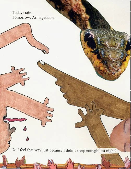 Today: rain.  Tomorrow: Armageddon.  Do I feel that way just because I didn't sleep enough last night?