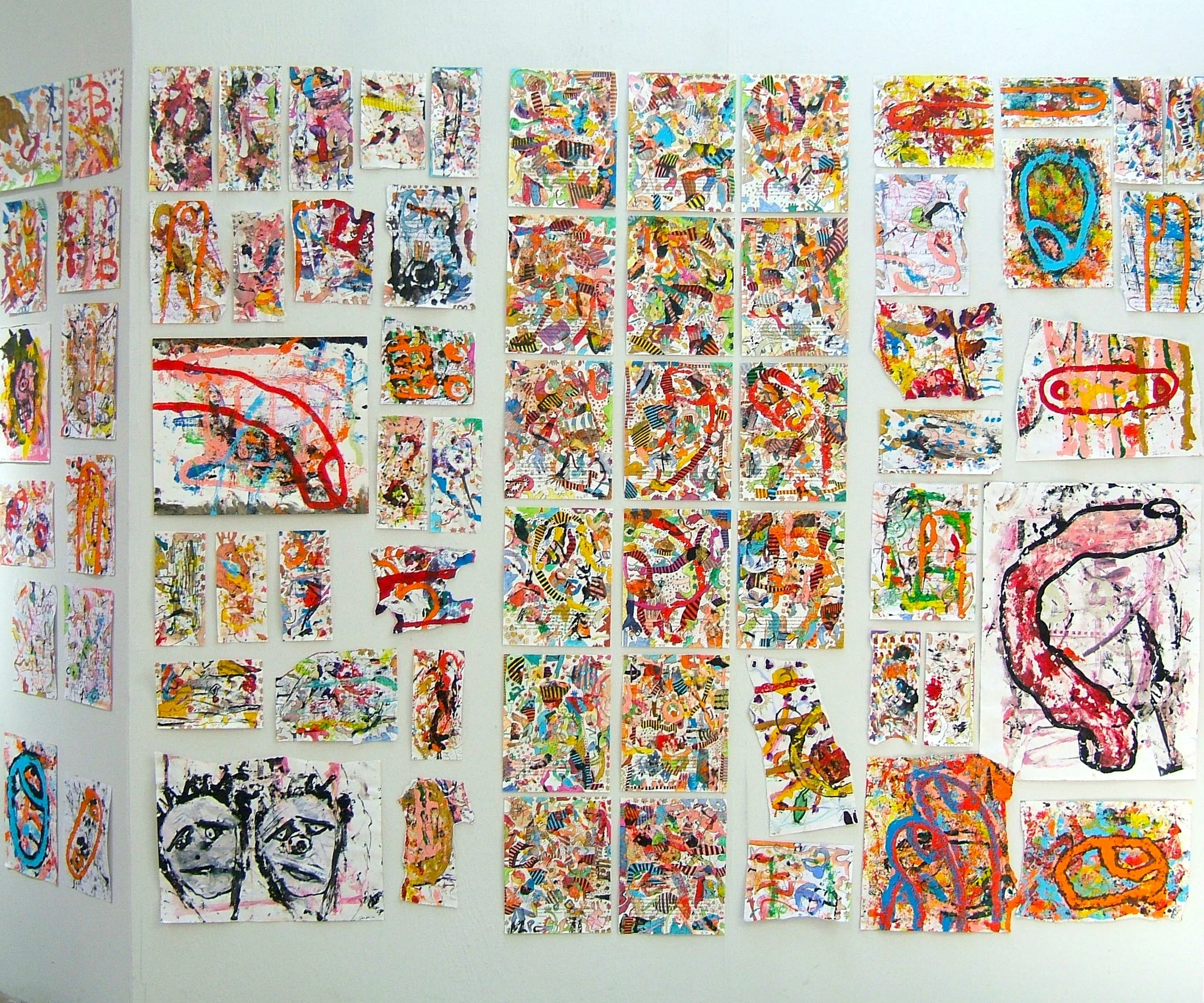 Jiwar drawings installation view.JPG