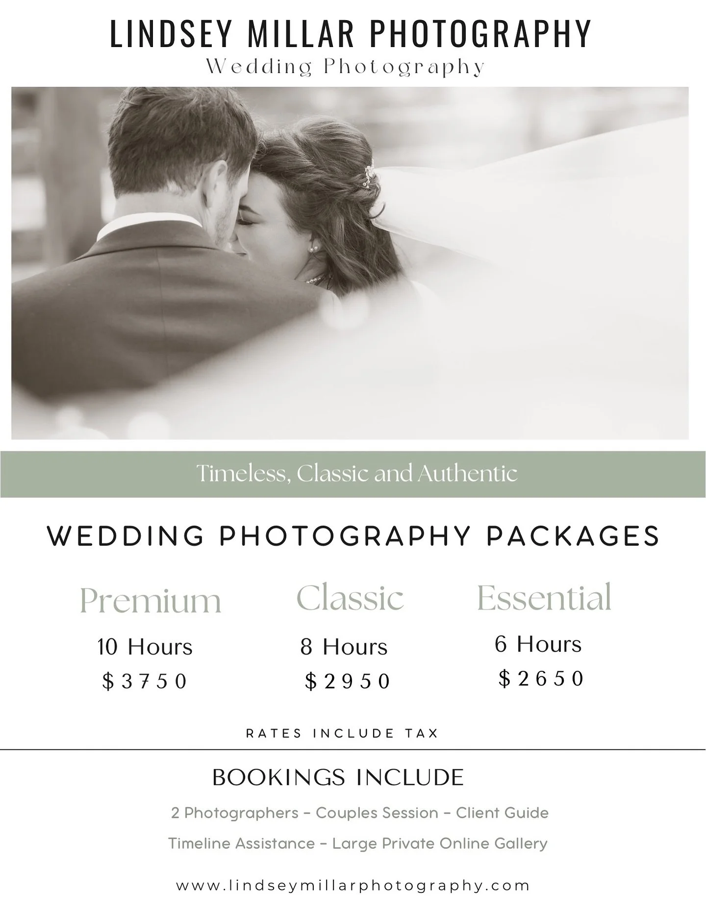 We&rsquo;re Lindsey &amp; Jeff &mdash; the husband-and-wife team behind the cameras at Lindsey Millar Photography.
Together, we capture weddings with an eye for connection, laughter, and all the in-between moments that make your day uniquely yours.

