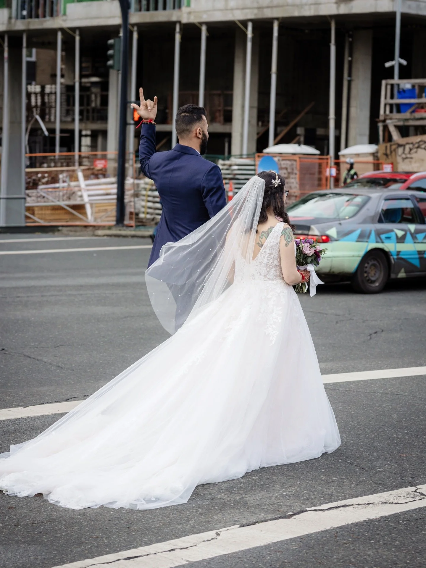 This weekend I&rsquo;m finishing this gallery. The street shite are 🤗😍🤩 From Genevieve and Harpreet.  #canadianweddingphotographer #vancouverislandphotographer #westcoastweddings #bcweddings