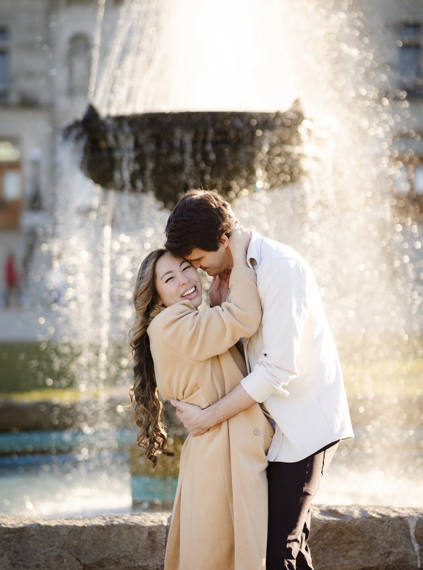Love and laughter during golden hour. From Jack and Andrea....an absolutely gorgeous couple inside and out. #victoriabcwedding #victoriaweddingphotographer #goldenhourlove #candidweddingphotos #vancouverislandwedding