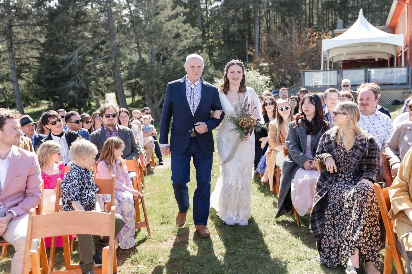 Beautiful happy memories from Tessa and Hua&rsquo;s wedding ceremony @dragonslodge on #gabriolaisland #westcoastwedding #bcwedding #canadianweddingphotographer