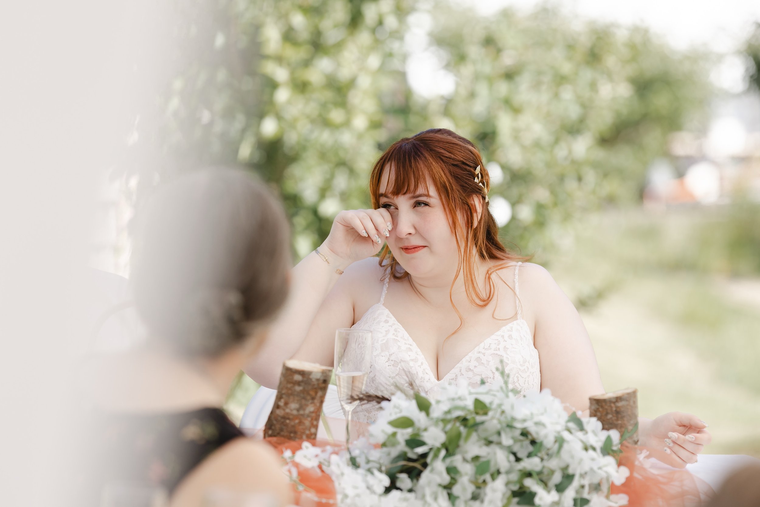 Beautiful happy tears ❤️ #weddingphotography #bride #weddingspeeches #happytears