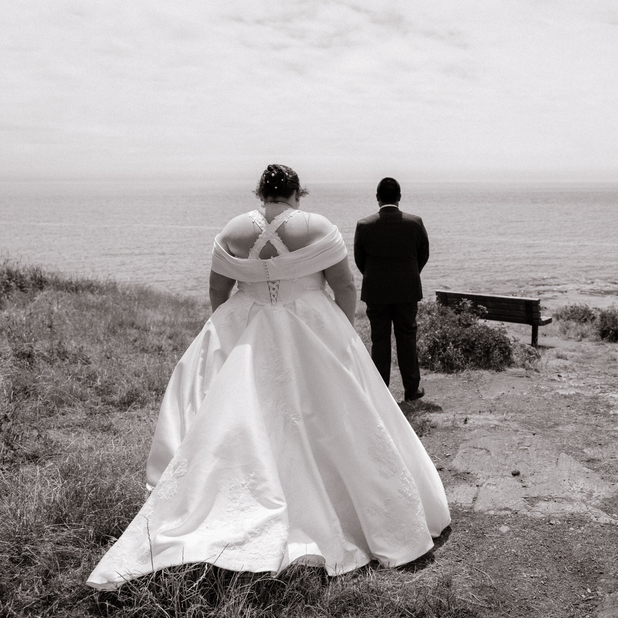 Images from Thuva and Marissa during their first look and private vows at Saxe Point ❤️ #westcoastweddings #bcweddingphotographer #canadianweddingphotographer #lindseymillarphotography
