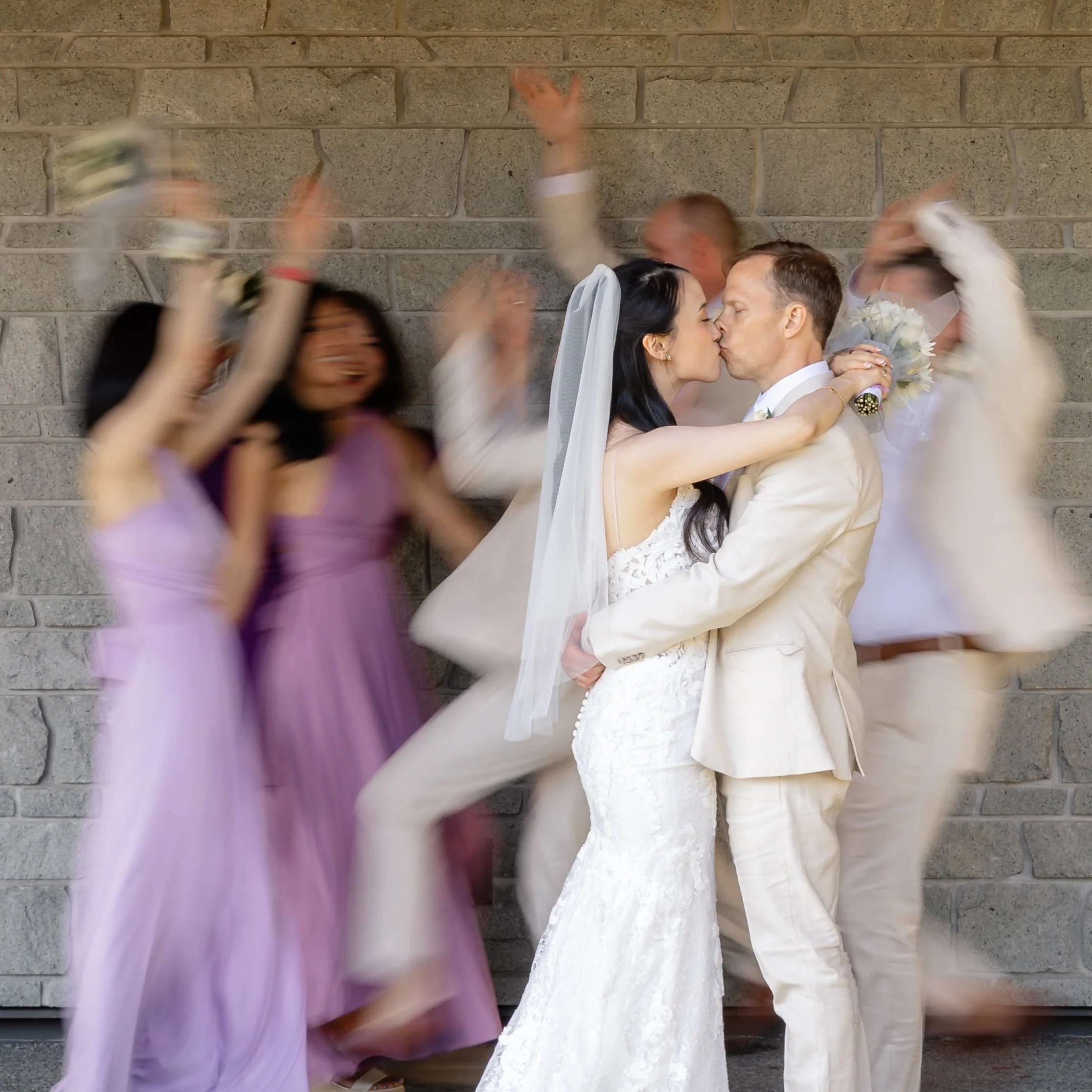 A little slow shutter speed fun with Jason, Maria and their wedding party. 🎉 Taken at the Gorge Pavilion. 

Wedding Organizer @theaislemethod  Videographer @summitstudiosvi 

#lindseymillarphotography #canadianweddingphotographer #unscriptedposingap