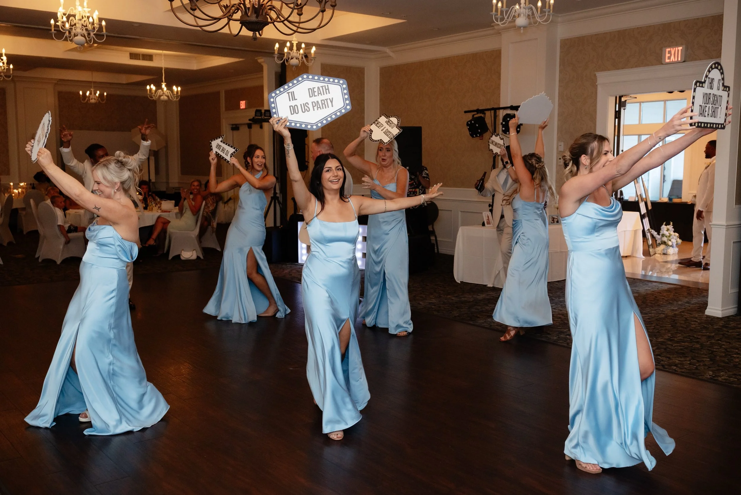 Bring on the party ladies! From Chelsey and Success preview gallery. Perfect entrance shot that Jeff got! 

Venue @prestigeoceanfrontresortsooke Wedding Organizer @sunriseeventsco Hair &amp; Makeup @gracewmakeup 

#bcweddingphotographer #bridesmaids 