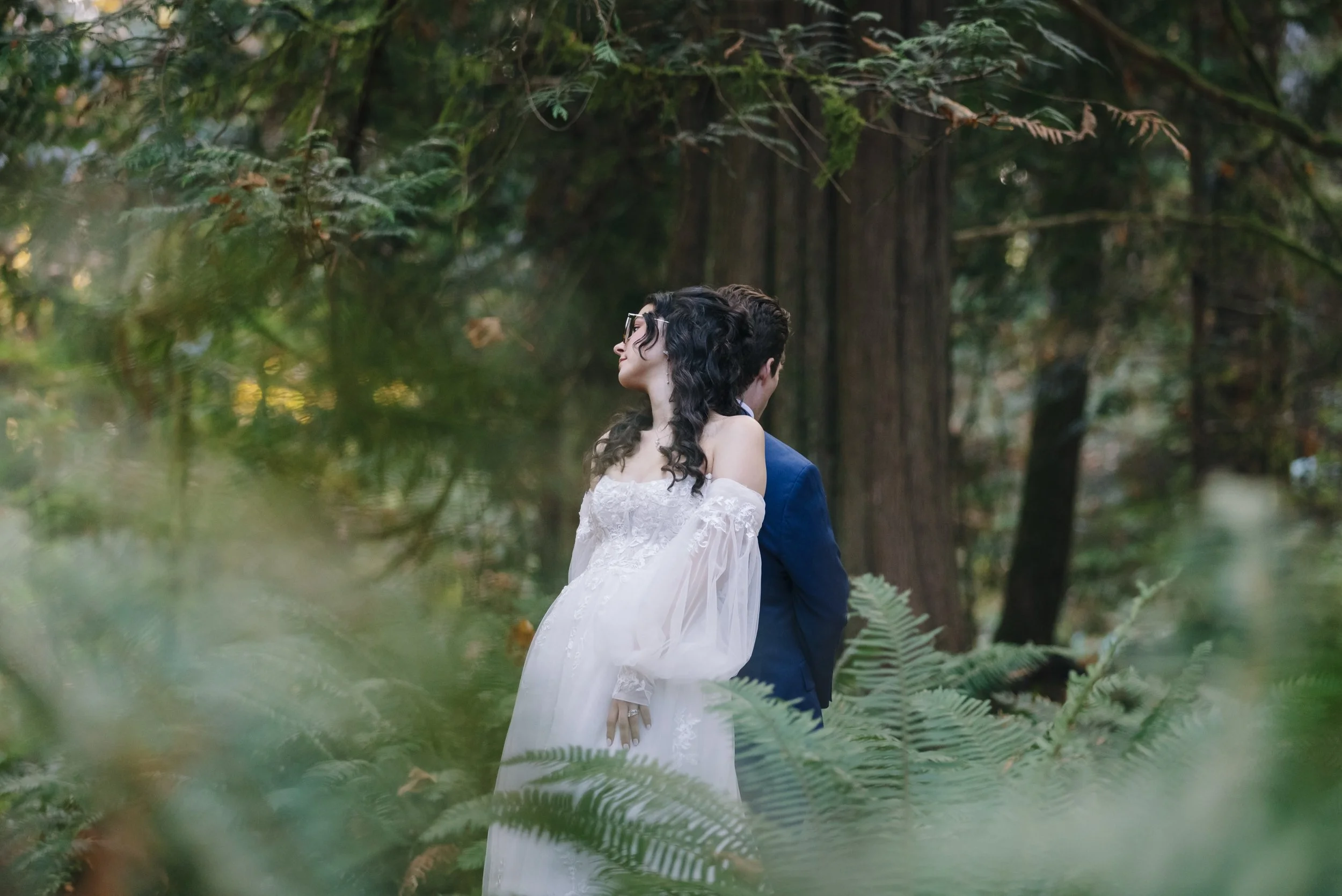 I love this image. So peaceful. From Cameron and Cory @cedarhavenresort #westcoastweddings #bcweddings #moodywedding #vancouverislandweddingphotographer #lindseymillarphotography