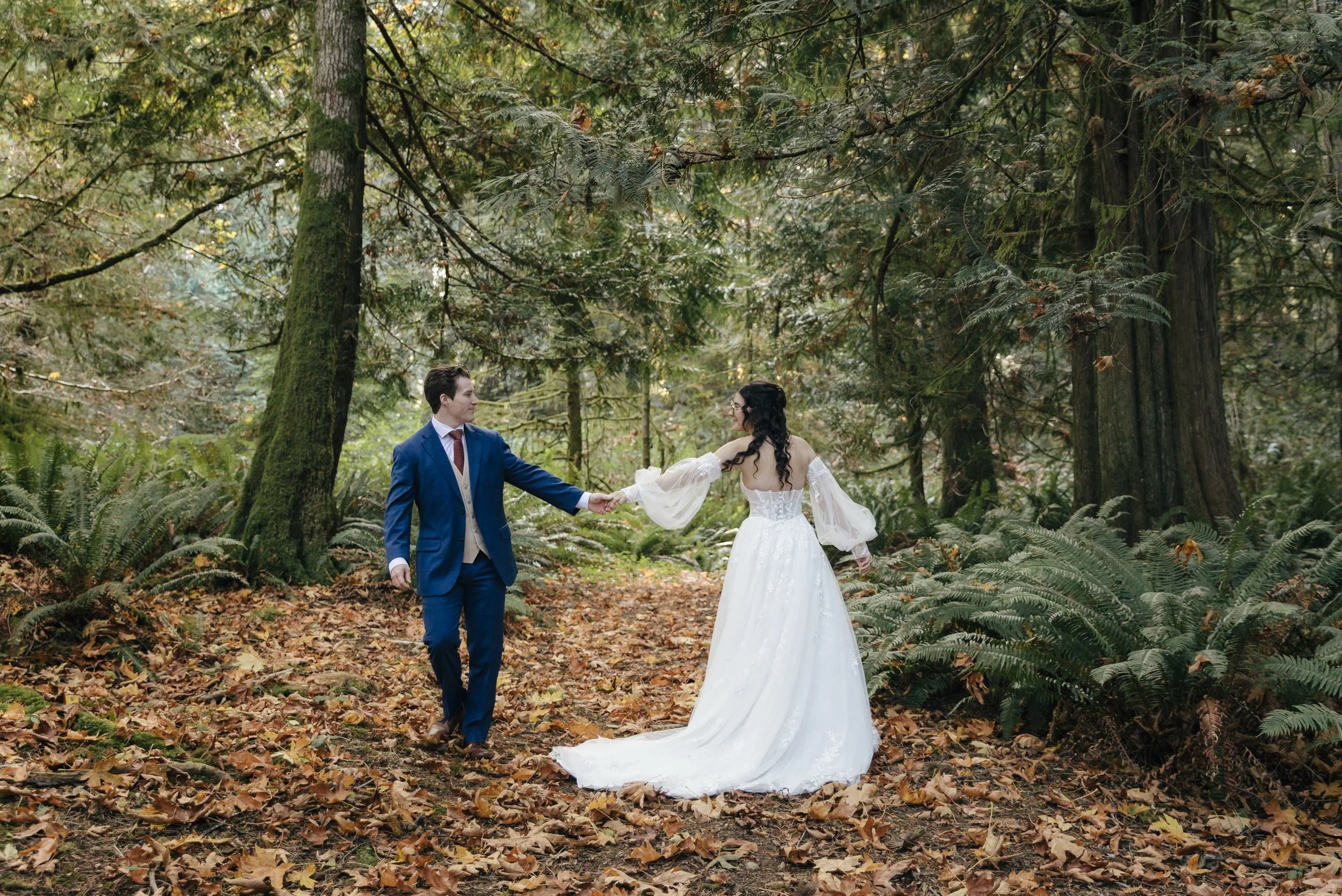 This week I&rsquo;m working on Cory and Cameron&rsquo;s wedding gallery. Venue: Cedar Haven Weddings in Sooke. This naturally gorgeous venue was the perfect spot for this fun-loving couple. #westcoastweddings #bcweddings #forestwedding #vancouverisla