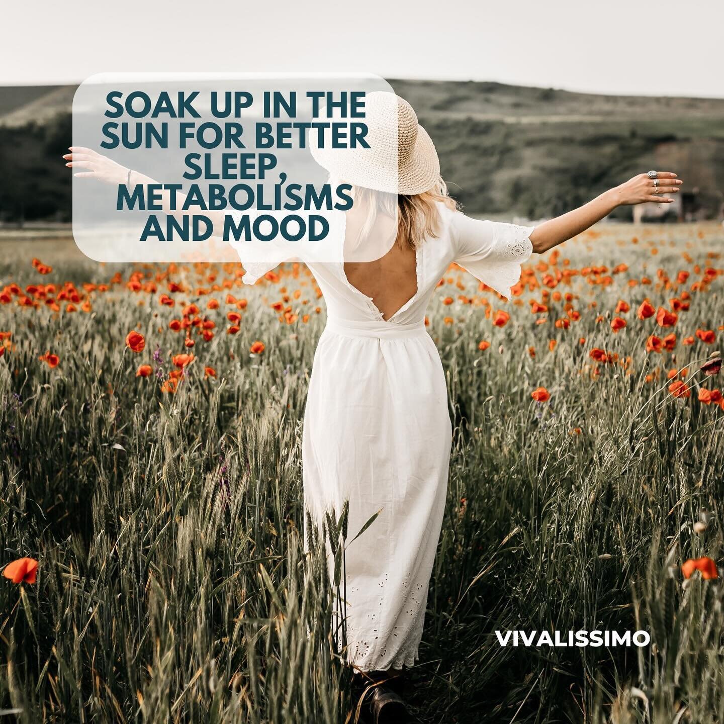 The light/dark dynamic can help reset the circadian rhythm, our body own body clock. Spending time in the sun can help adjust it when it&rsquo;s off balance. Just a few minutes of sunlight (sunscreen and hat on) can help boost mood, metabolism and mo