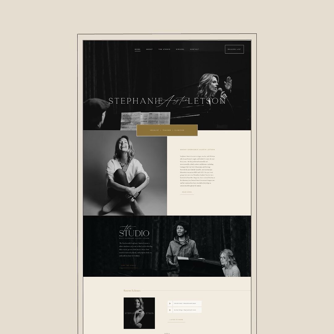 A website with clean lines is a favorite trait of ours! &amp; this one has turned out to be no exception! #design