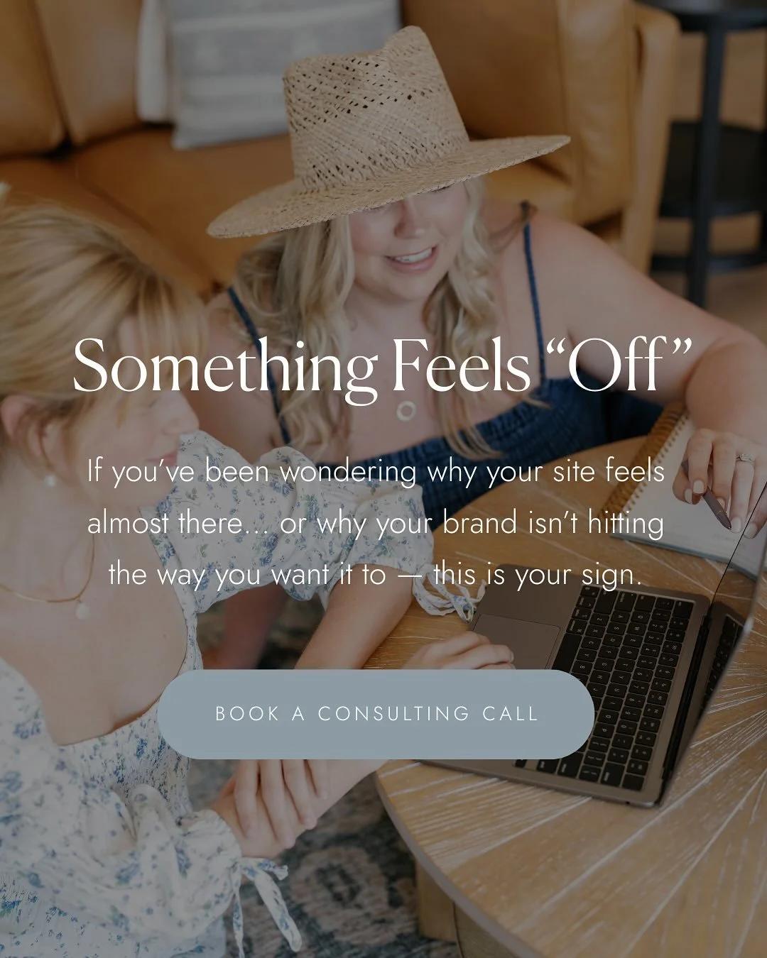 ✨ BRAND + WEBSITE AUDIT CALLS ✨

If something on your site or brand just isn&rsquo;t working&hellip; I&rsquo;ll help you figure out why.

We&rsquo;ll walk through what&rsquo;s working, what&rsquo;s not, and the quick wins that will make everything fe
