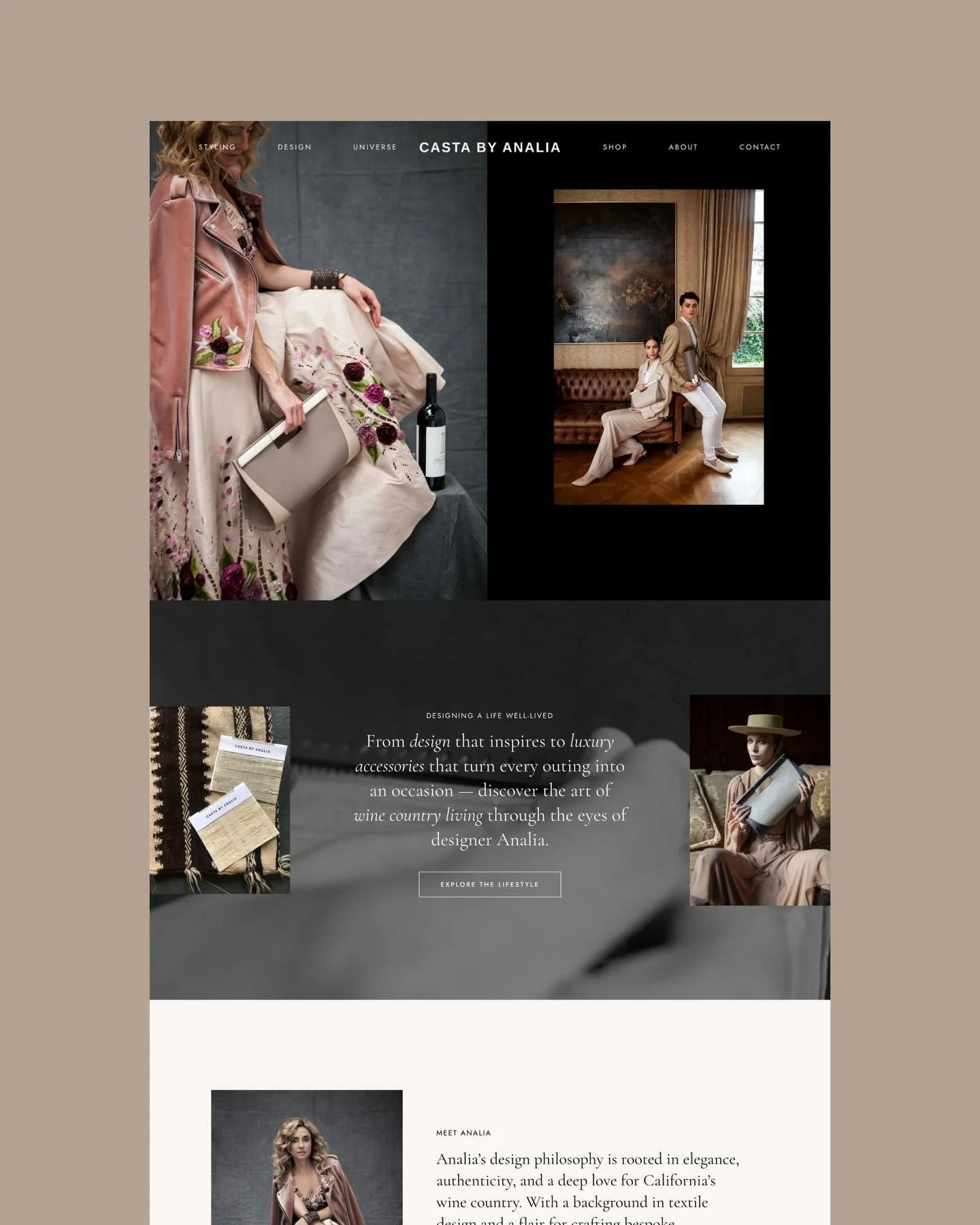 Editorial style has a hold on my heart &mdash; and Casta by Analia wears it beautifully 🖤