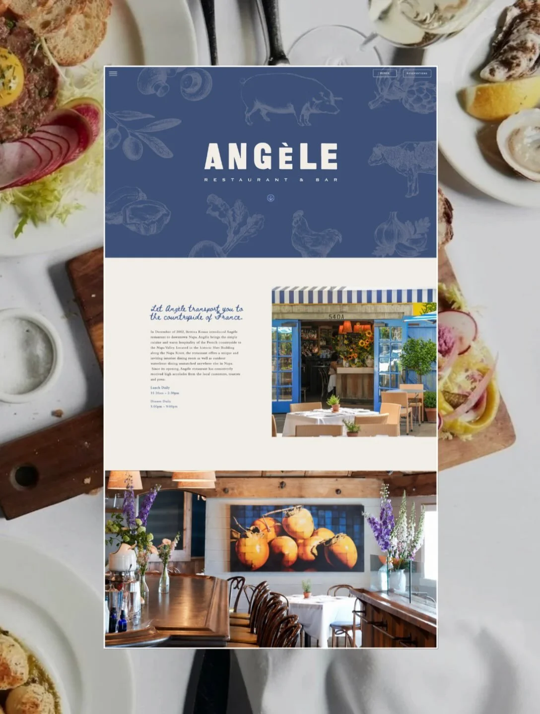 We recently gave the website for @angelerestaurant a refresh, bringing the warmth, character, and timeless charm of this beloved Napa restaurant into its digital home.

From a redesigned homepage and thoughtful details to custom features and a more s